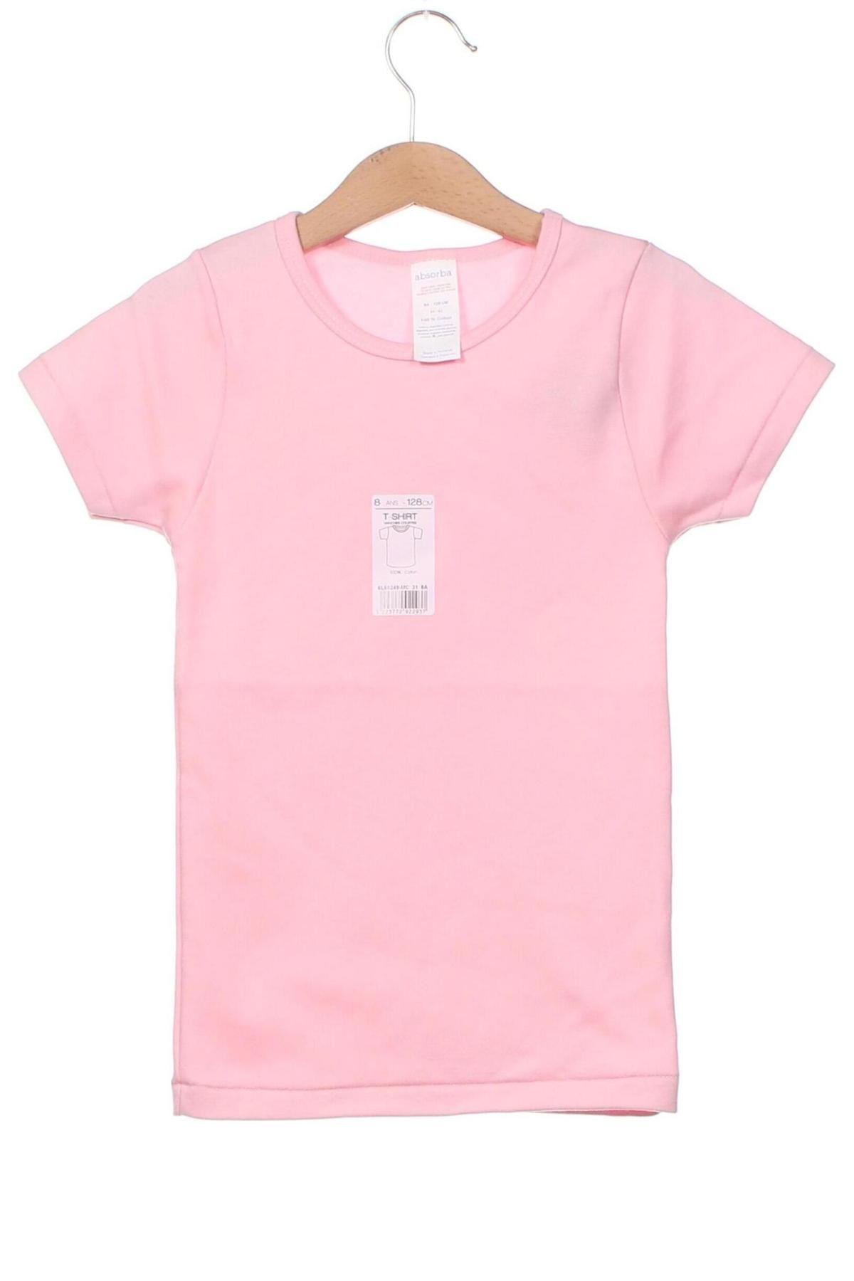 Dziecięcy T-shirt Absorba, Rozmiar 7-8y/ 128-134 cm, Kolor Różowy, Cena 69,65 zł