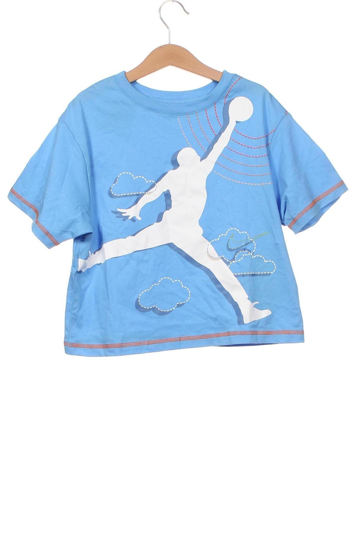 Παιδικό μπλουζάκι Air Jordan Nike, Μέγεθος 6-7y/ 122-128 εκ., Χρώμα Μπλέ, Τιμή 17,79 €