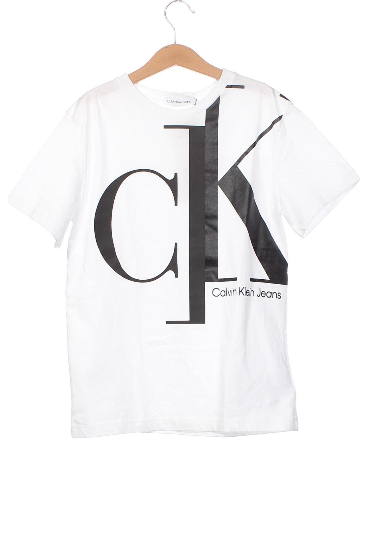 Detské tričko Calvin Klein Jeans, Veľkosť 10-11y/ 146-152 cm, Farba Biela, Cena  35,57 €