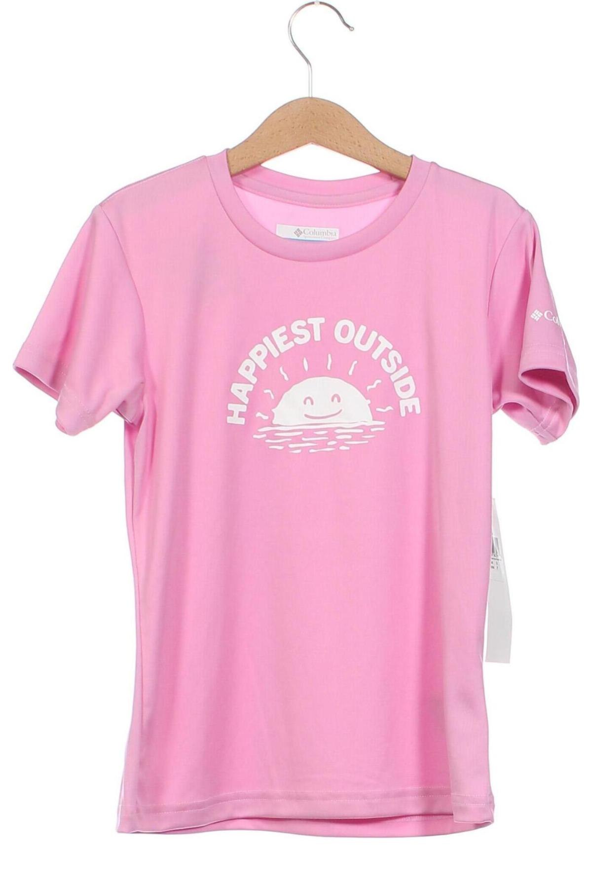 Kinder T-Shirt Columbia, Größe 7-8y/ 128-134 cm, Farbe Rosa, Preis 18,50 €