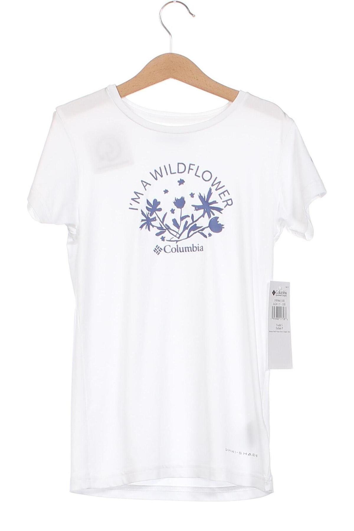 Dziecięcy T-shirt Columbia, Rozmiar 7-8y/ 128-134 cm, Kolor Biały, Cena 132,42 zł