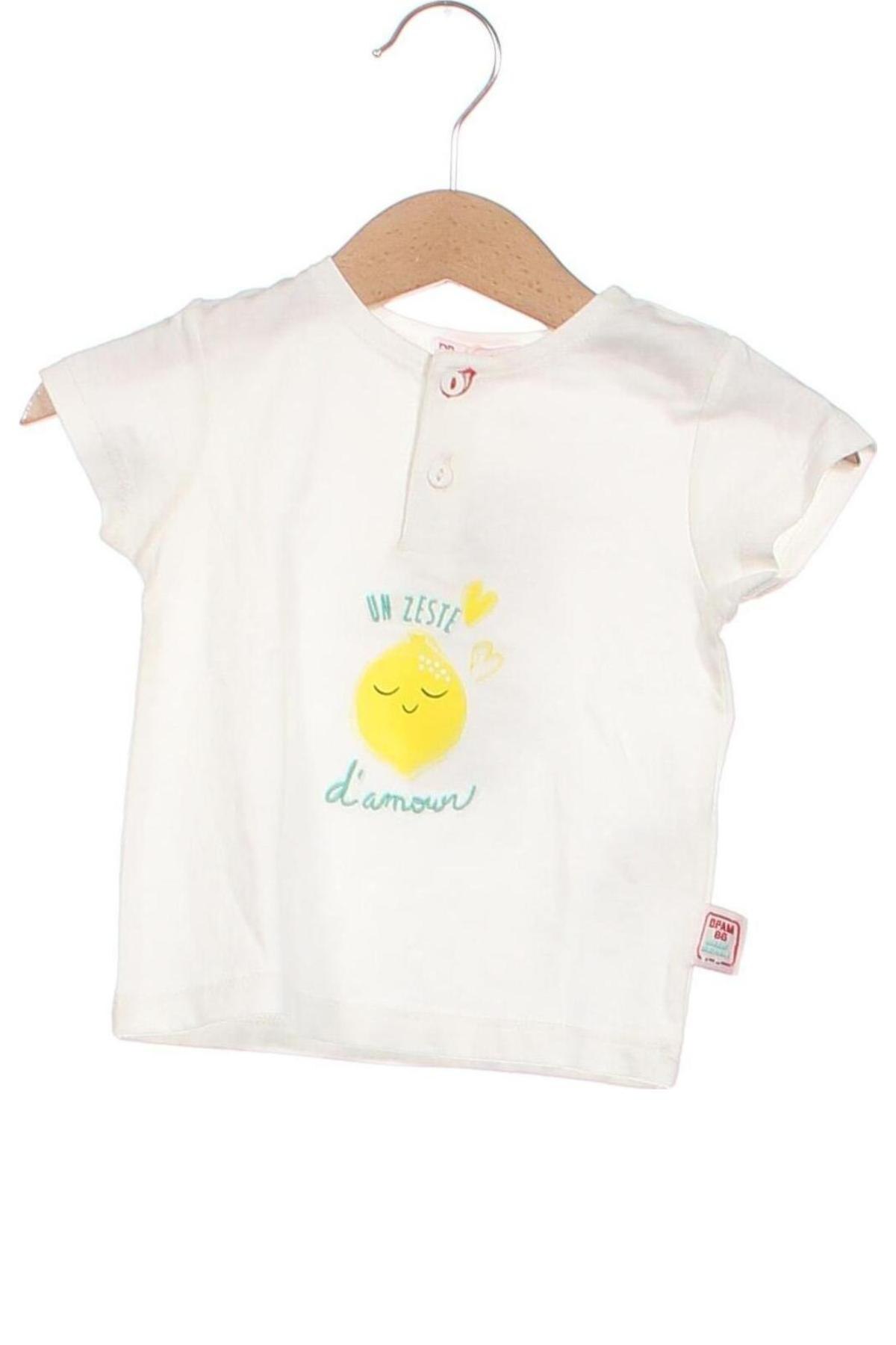 Tricou pentru copii Dp...am, Mărime 3-6m/ 62-68 cm, Culoare Alb, Preț 32,84 Lei