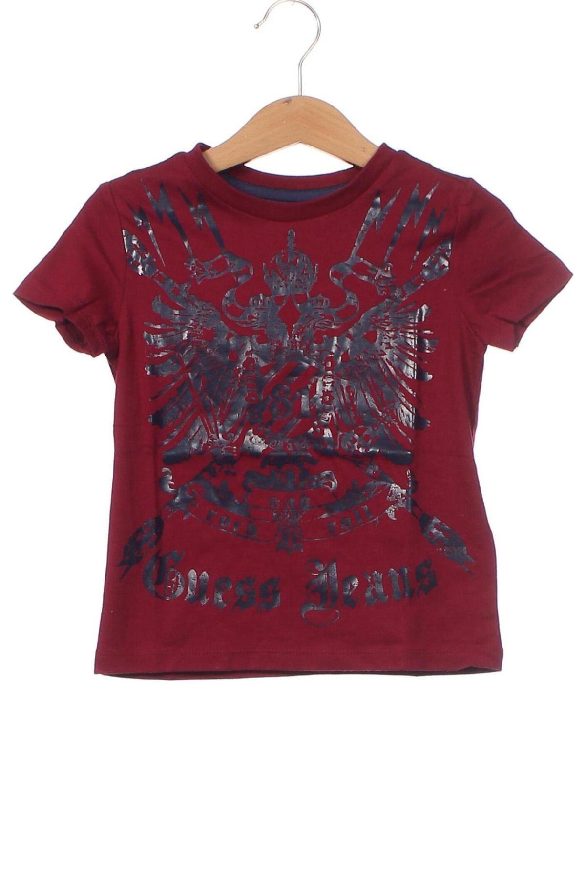 Παιδικό μπλουζάκι Guess, Μέγεθος 2-3y/ 98-104 εκ., Χρώμα Κόκκινο, Τιμή 15,81 €