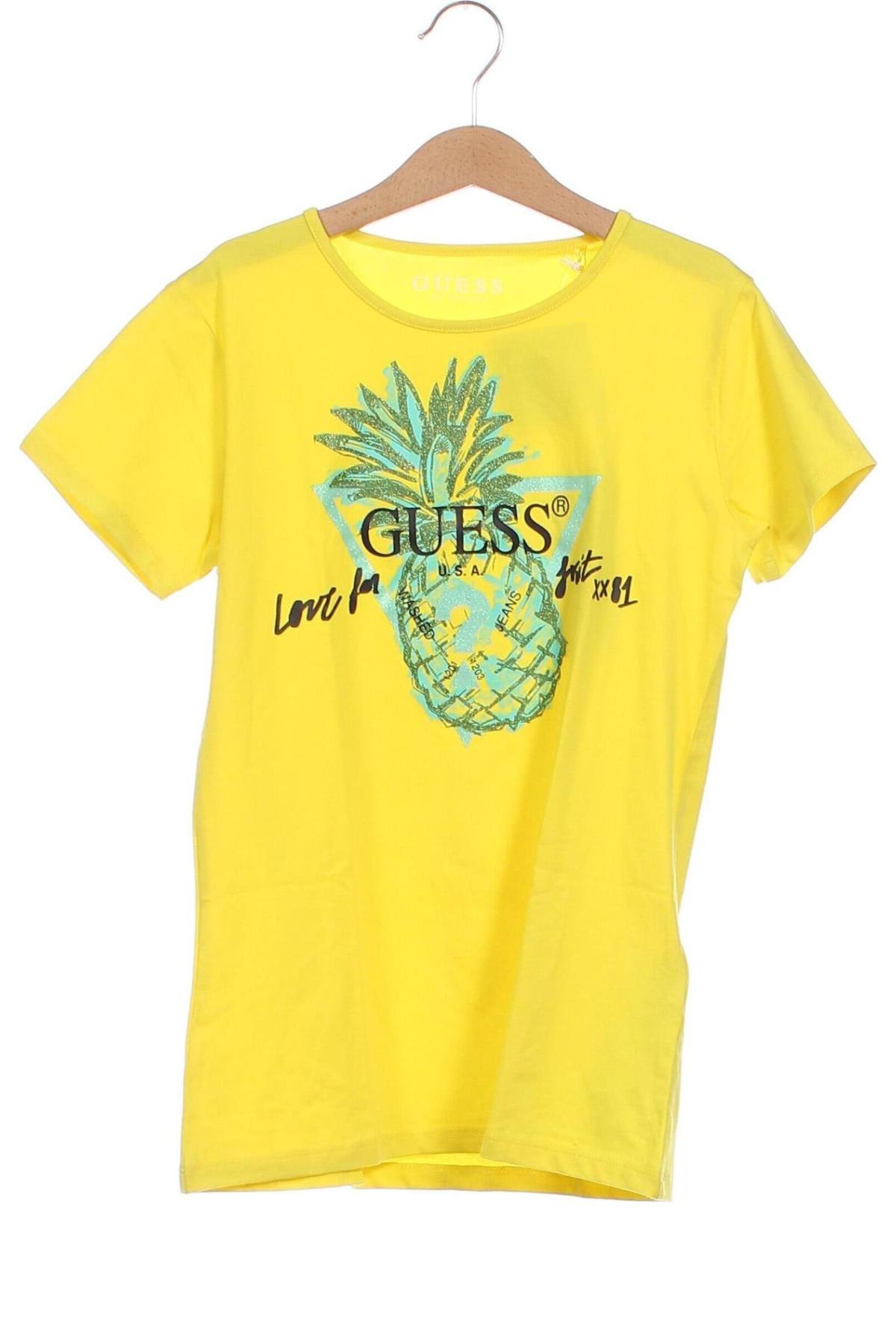 Tricou pentru copii Guess, Mărime 11-12y/ 152-158 cm, Culoare Galben, Preț 128,95 Lei