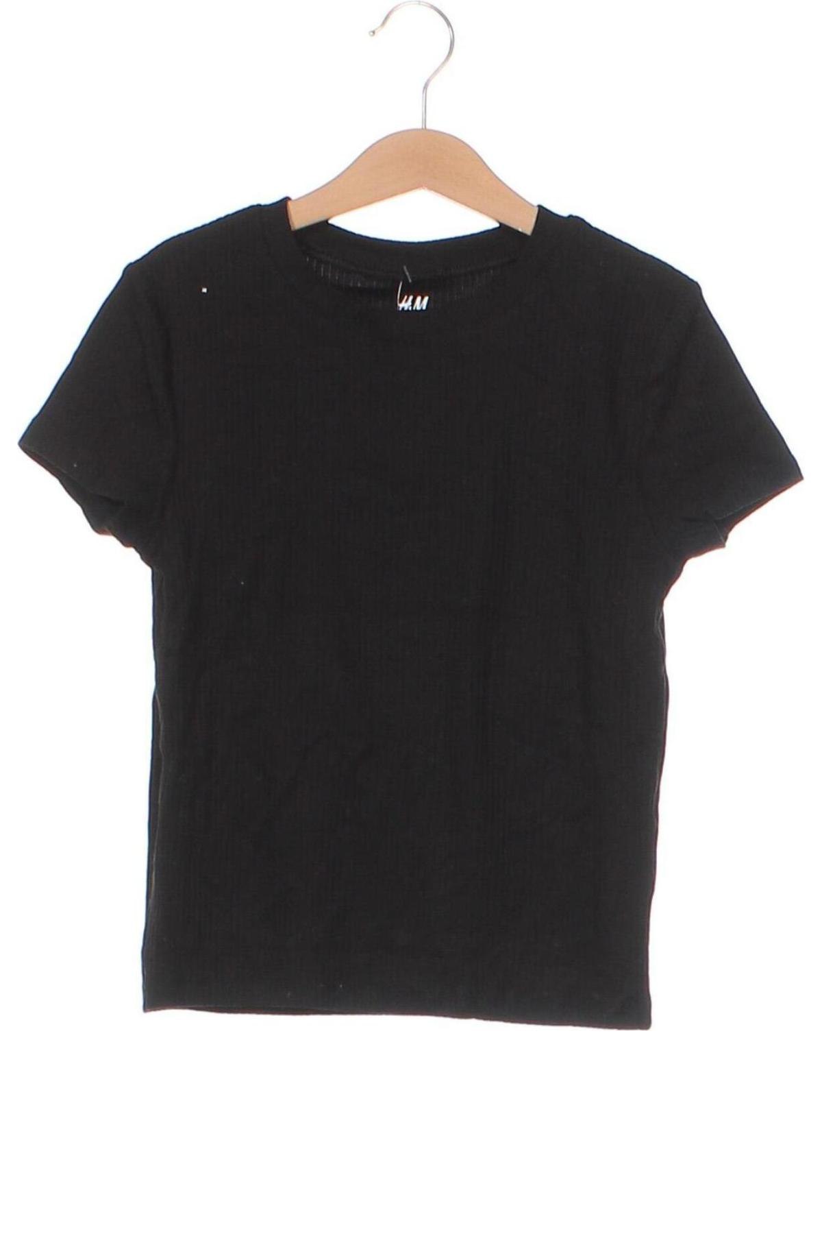 Детска тениска H&M, Размер 10-11y/ 146-152 см, Цвят Черен, Цена 5,04 лв.