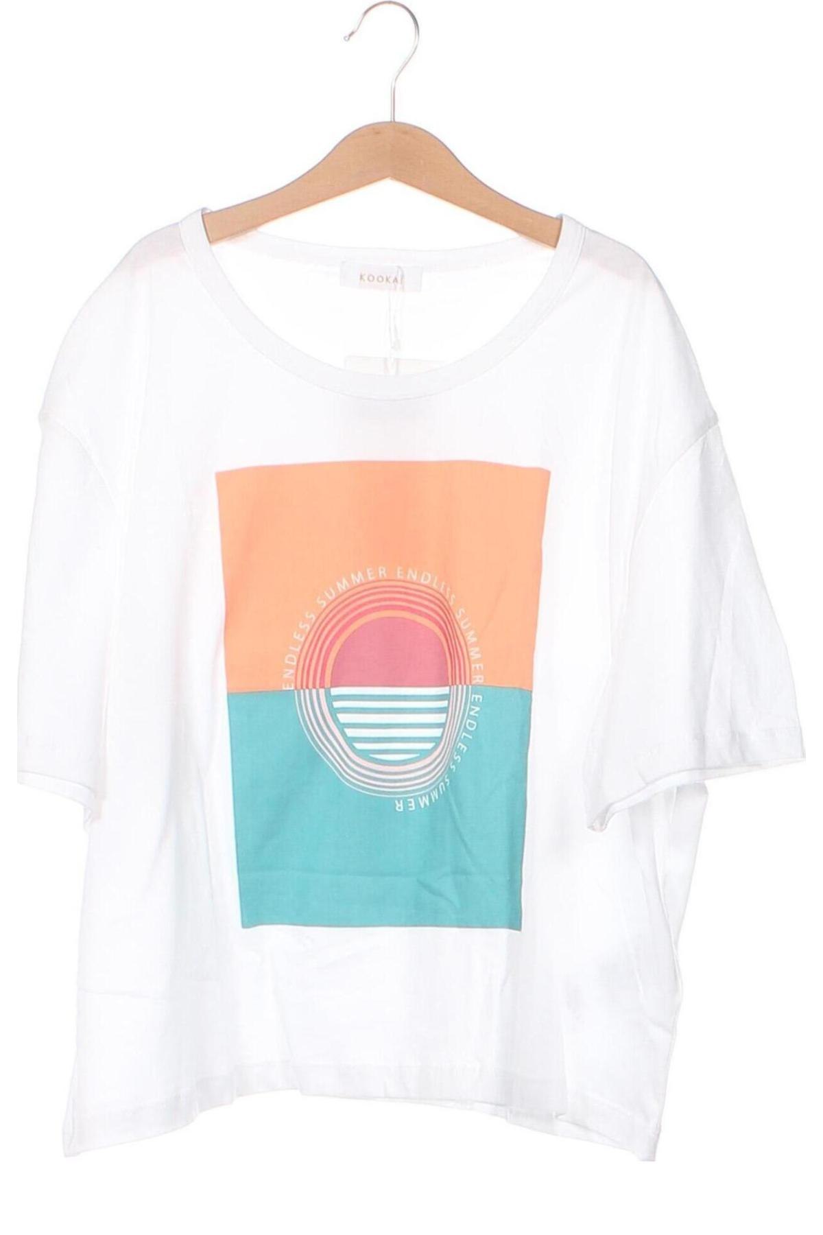 Kinder T-Shirt Kookai, Größe 9-10y/ 140-146 cm, Farbe Weiß, Preis 25,26 €