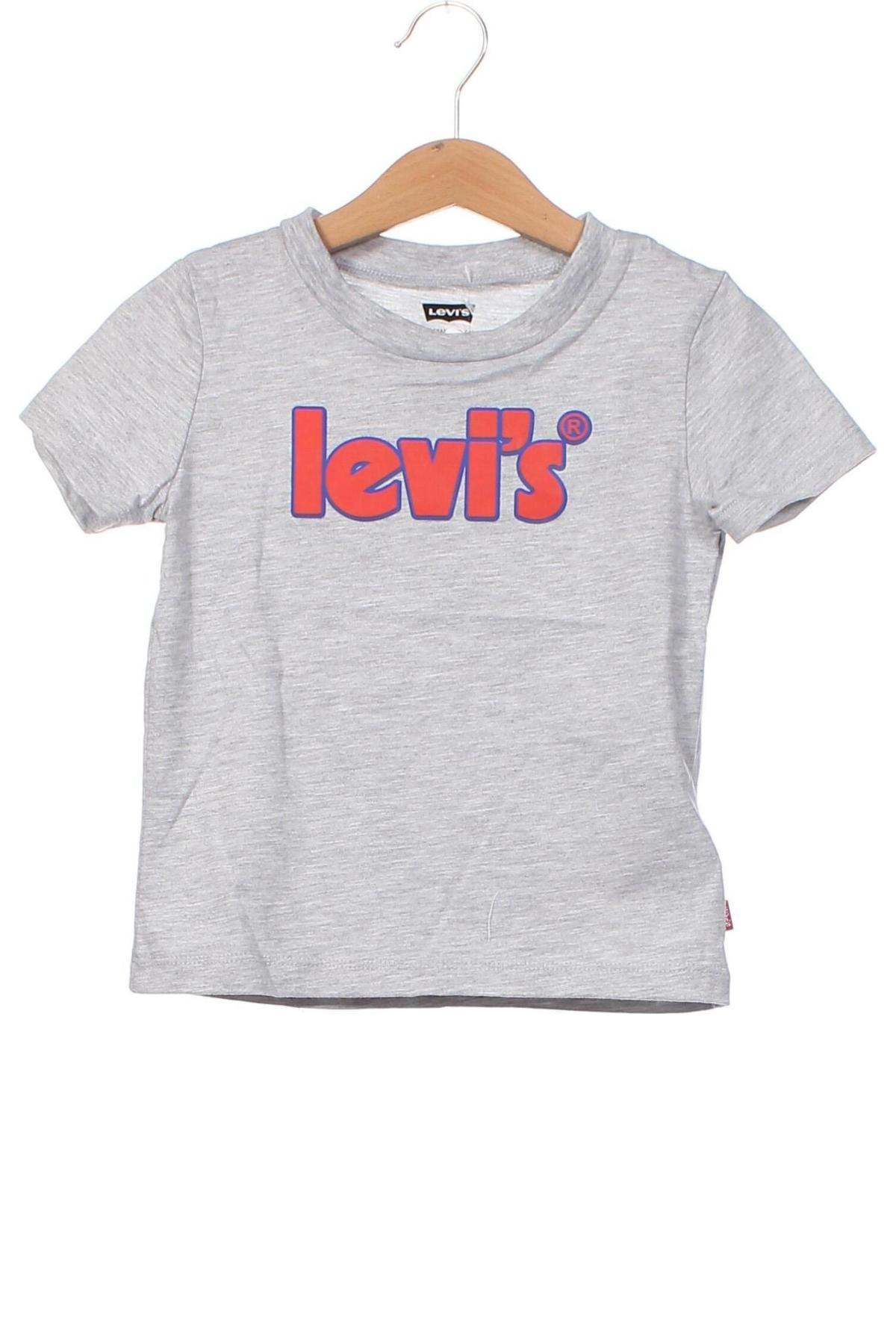 Детска тениска Levi's, Размер 18-24m/ 86-98 см, Цвят Сив, Цена 49,00 лв.