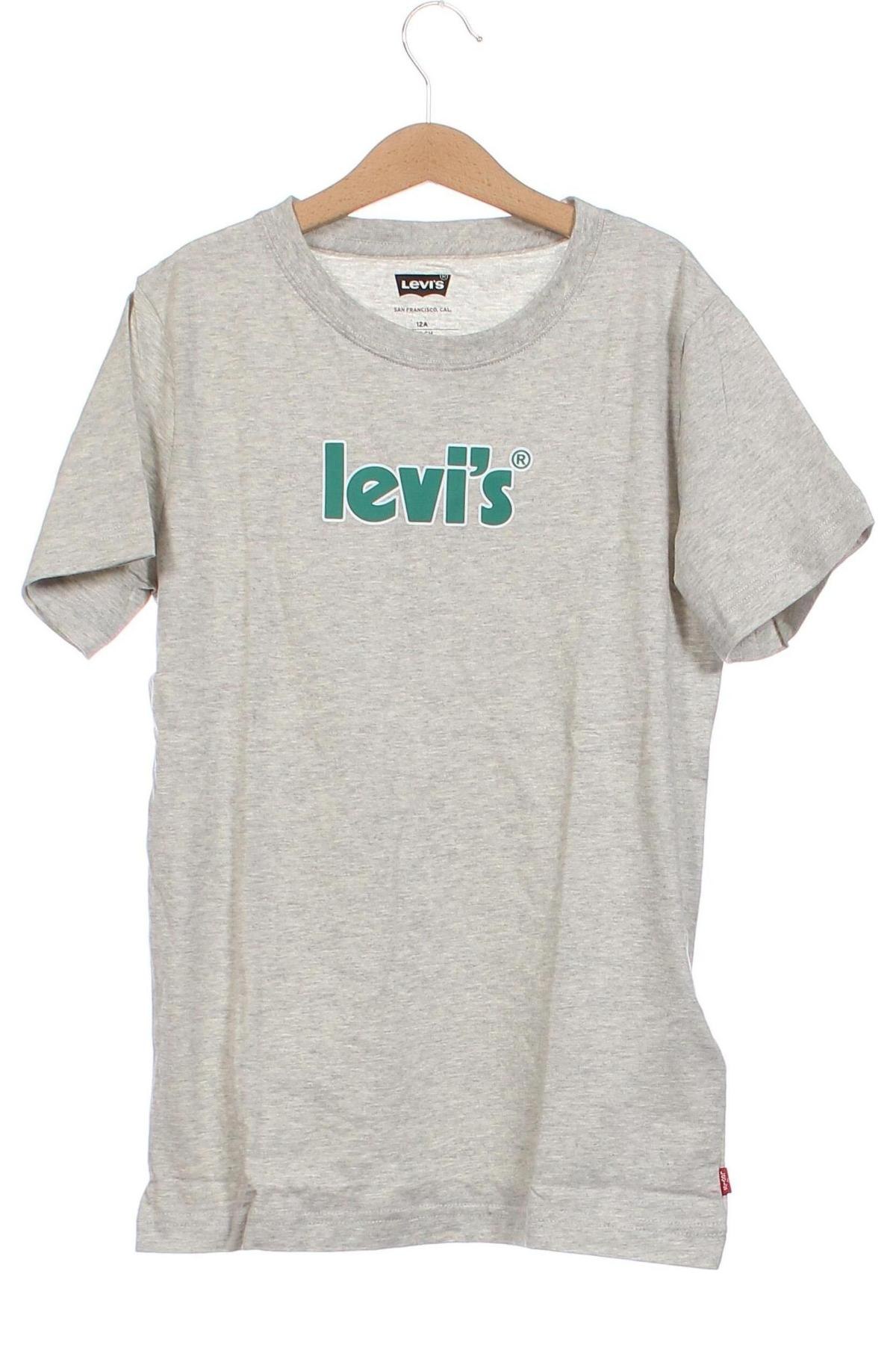 Детска тениска Levi's, Размер 11-12y/ 152-158 см, Цвят Сив, Цена 59,00 лв.