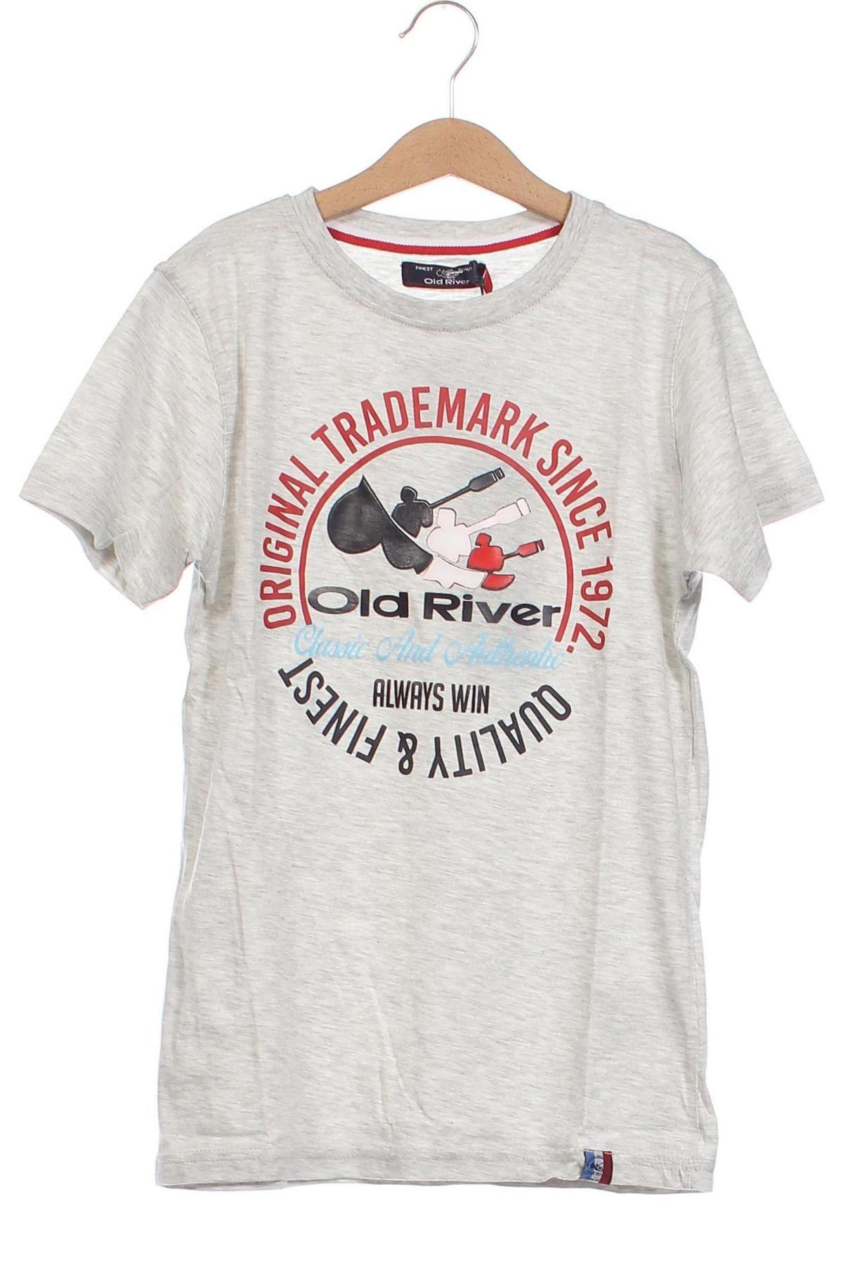 Kinder T-Shirt Old River, Größe 12-13y/ 158-164 cm, Farbe Grau, Preis 16,92 €