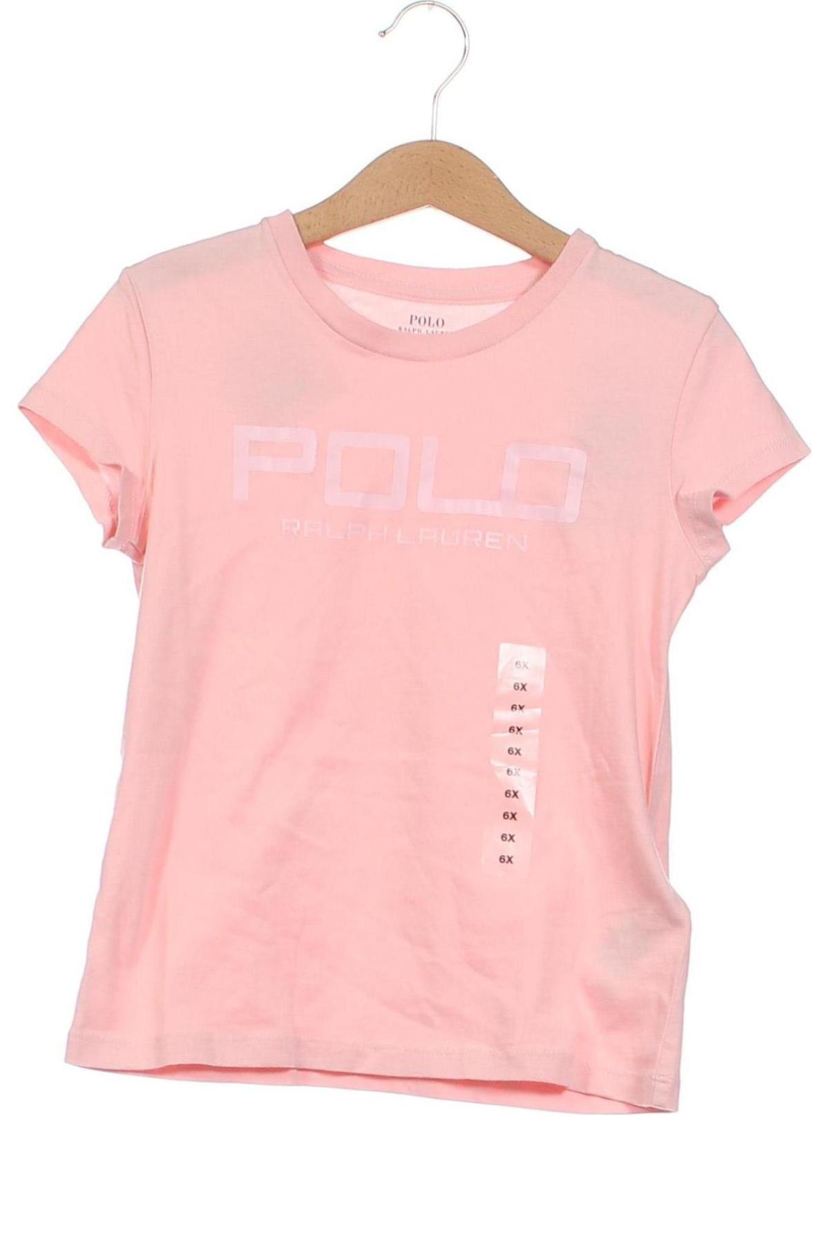 Παιδικό μπλουζάκι Polo By Ralph Lauren, Μέγεθος 6-7y/ 122-128 εκ., Χρώμα Ρόζ , Τιμή 30,54 €