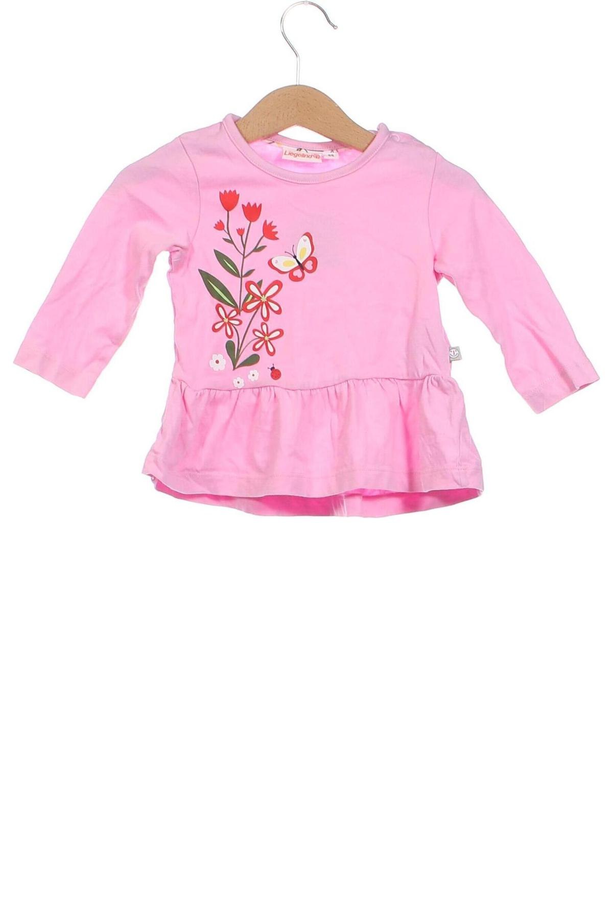 Tunică pentru copii Liegelind, Mărime 3-6m/ 62-68 cm, Culoare Roz, Preț 19,45 Lei