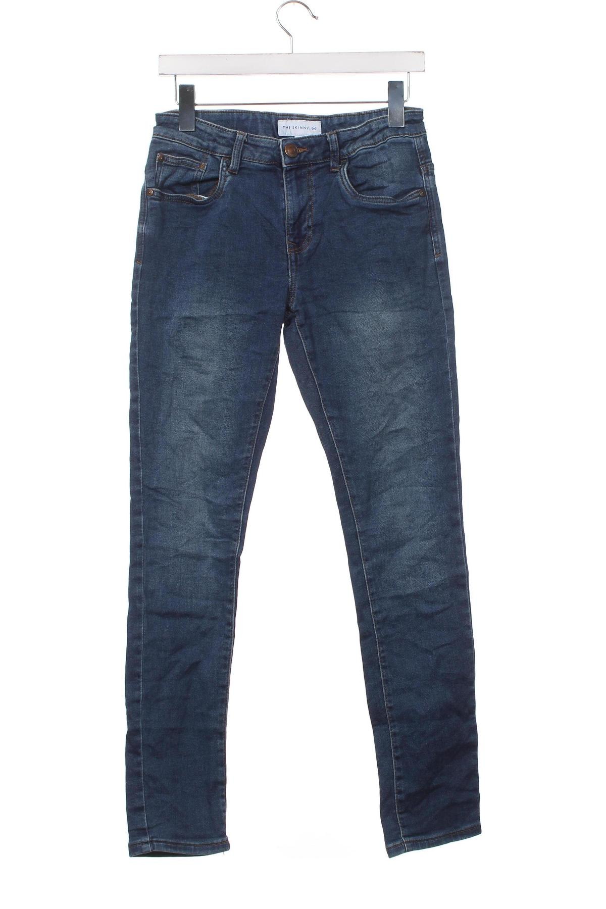 Dziecięce jeansy C&A, Rozmiar 12-13y/ 158-164 cm, Kolor Niebieski, Cena 23,19 zł