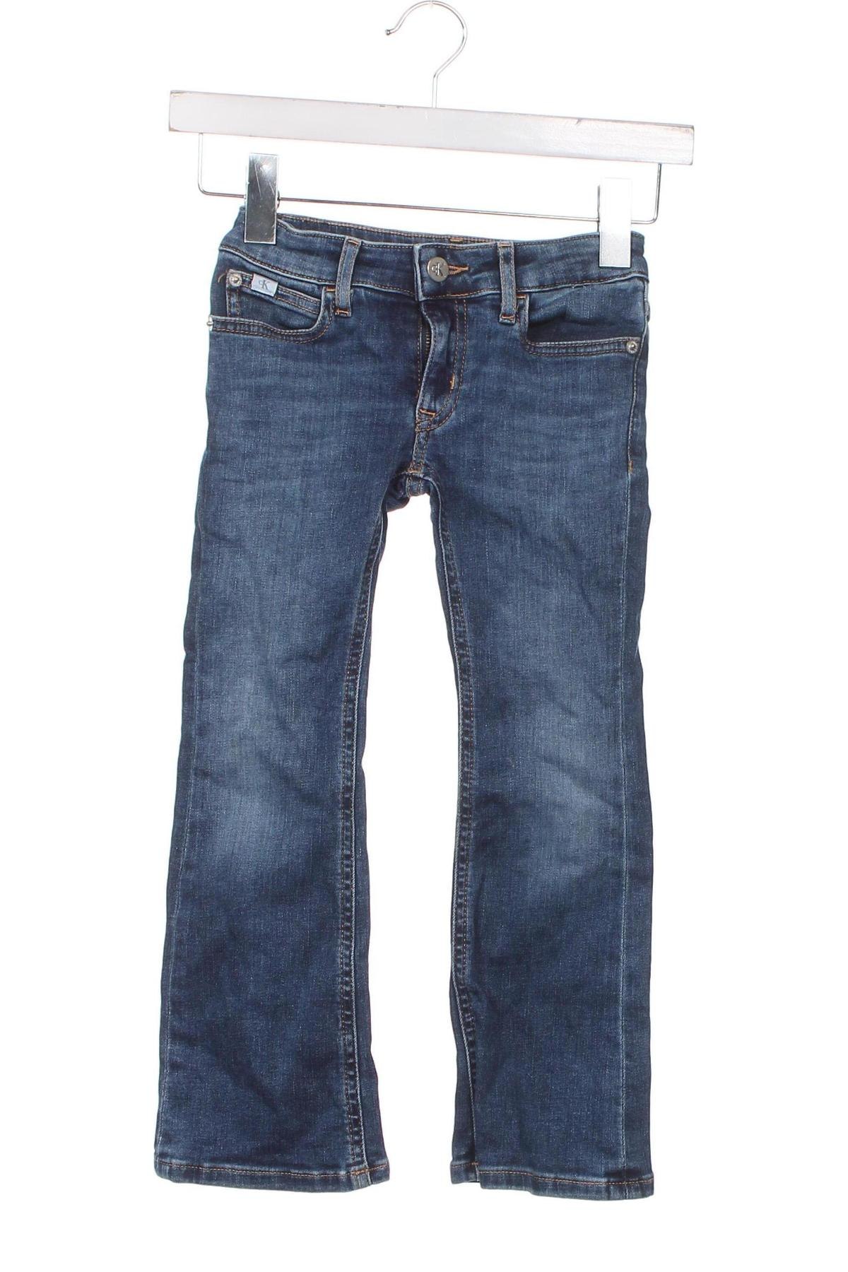 Детски дънки Calvin Klein Jeans, Размер 5-6y/ 116-122 см, Цвят Син, Цена 43,90 лв.