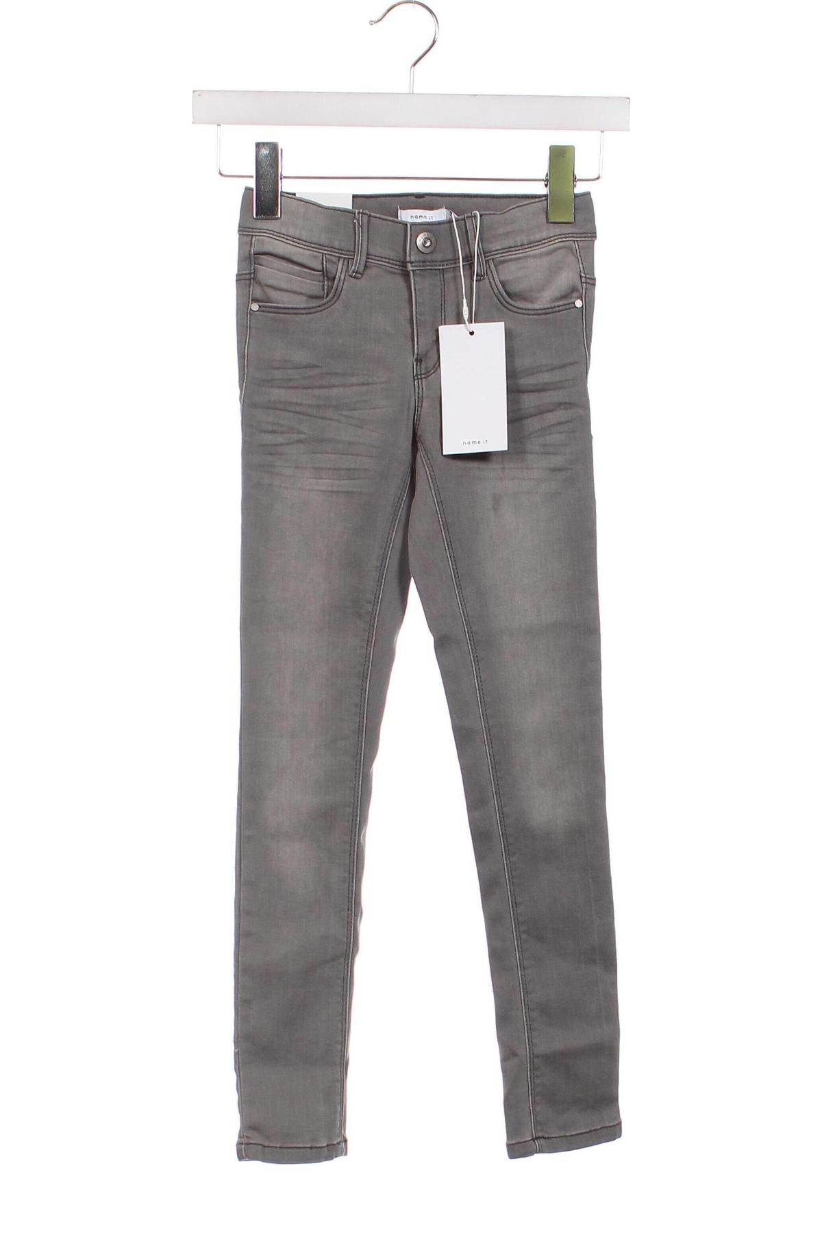 Dziecięce jeansy Name It, Rozmiar 7-8y/ 128-134 cm, Kolor Szary, Cena 62,90 zł