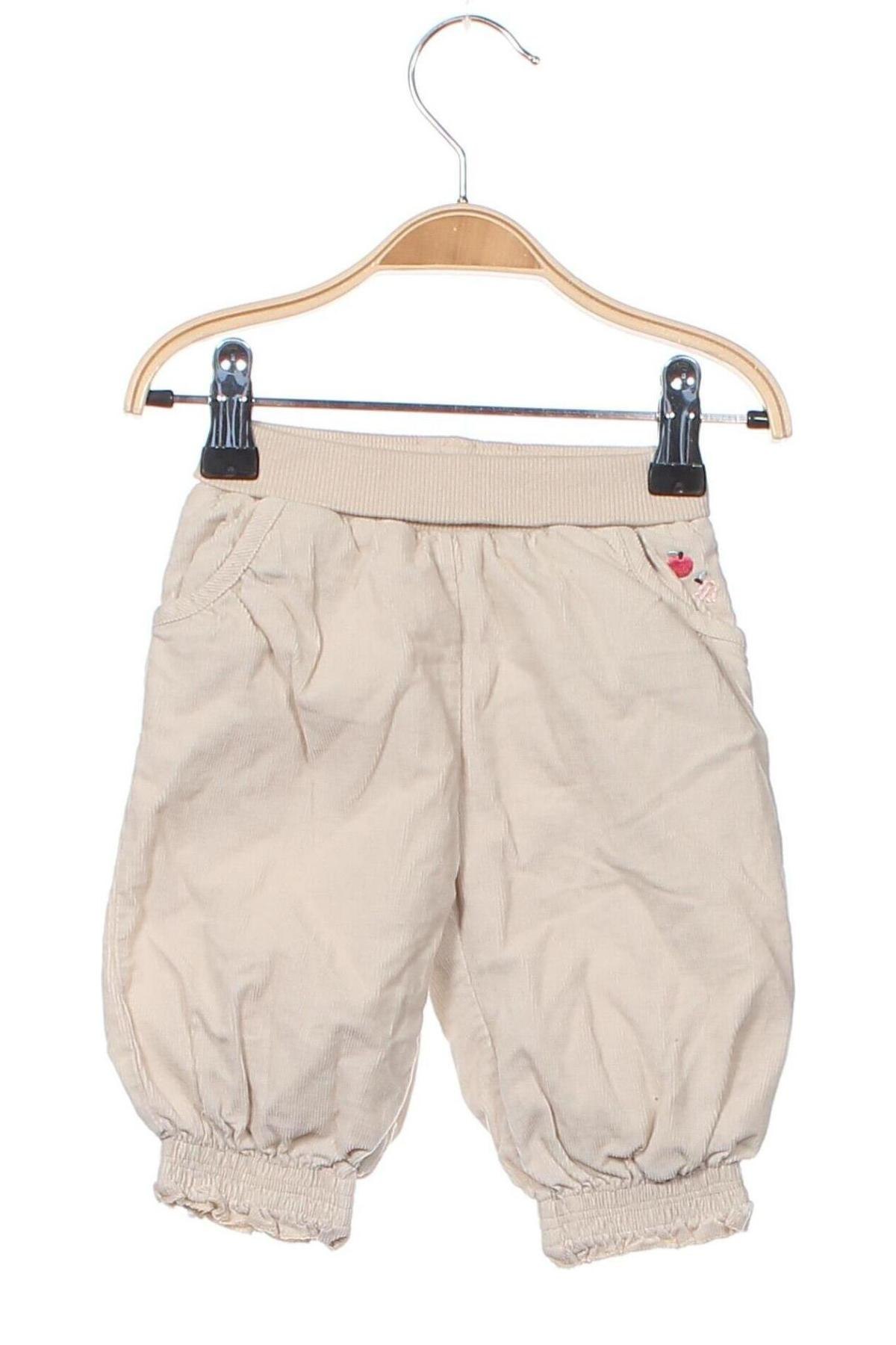 Pantaloni de catifea reiată, pentru copii Mothercare, Mărime 3-6m/ 62-68 cm, Culoare Ecru, Preț 21,43 Lei