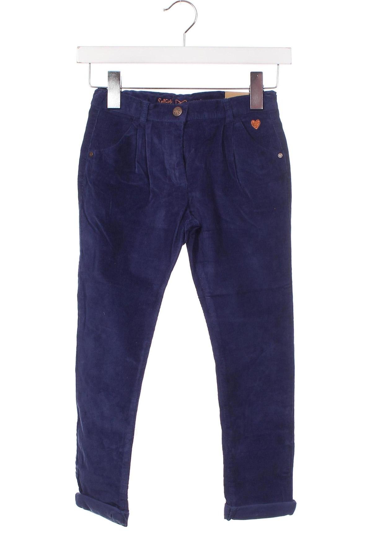 Pantaloni de catifea reiată, pentru copii Sergent Major, Mărime 6-7y/ 122-128 cm, Culoare Albastru, Preț 27,08 Lei