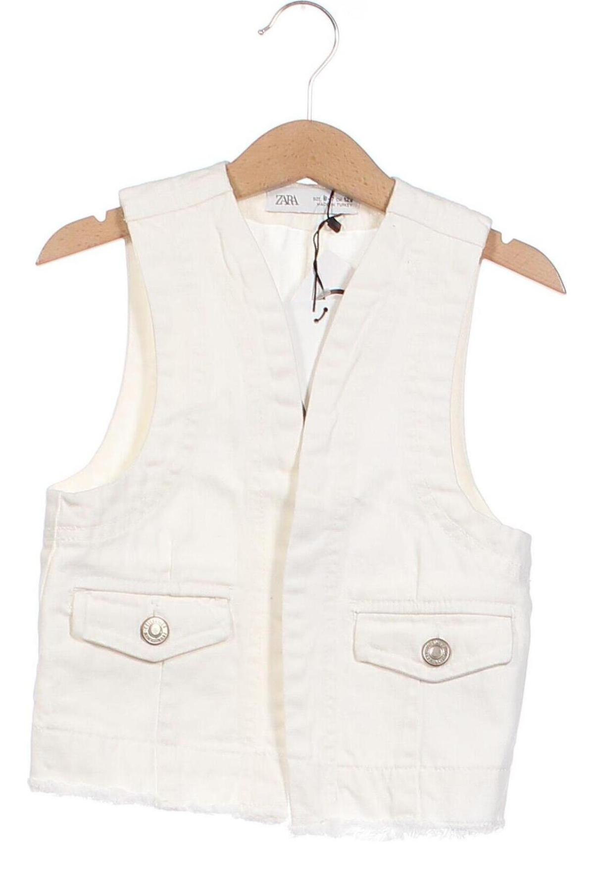 Παιδικό γιλέκο Zara, Μέγεθος 5-6y/ 116-122 εκ., Χρώμα Λευκό, Τιμή 7,64 €