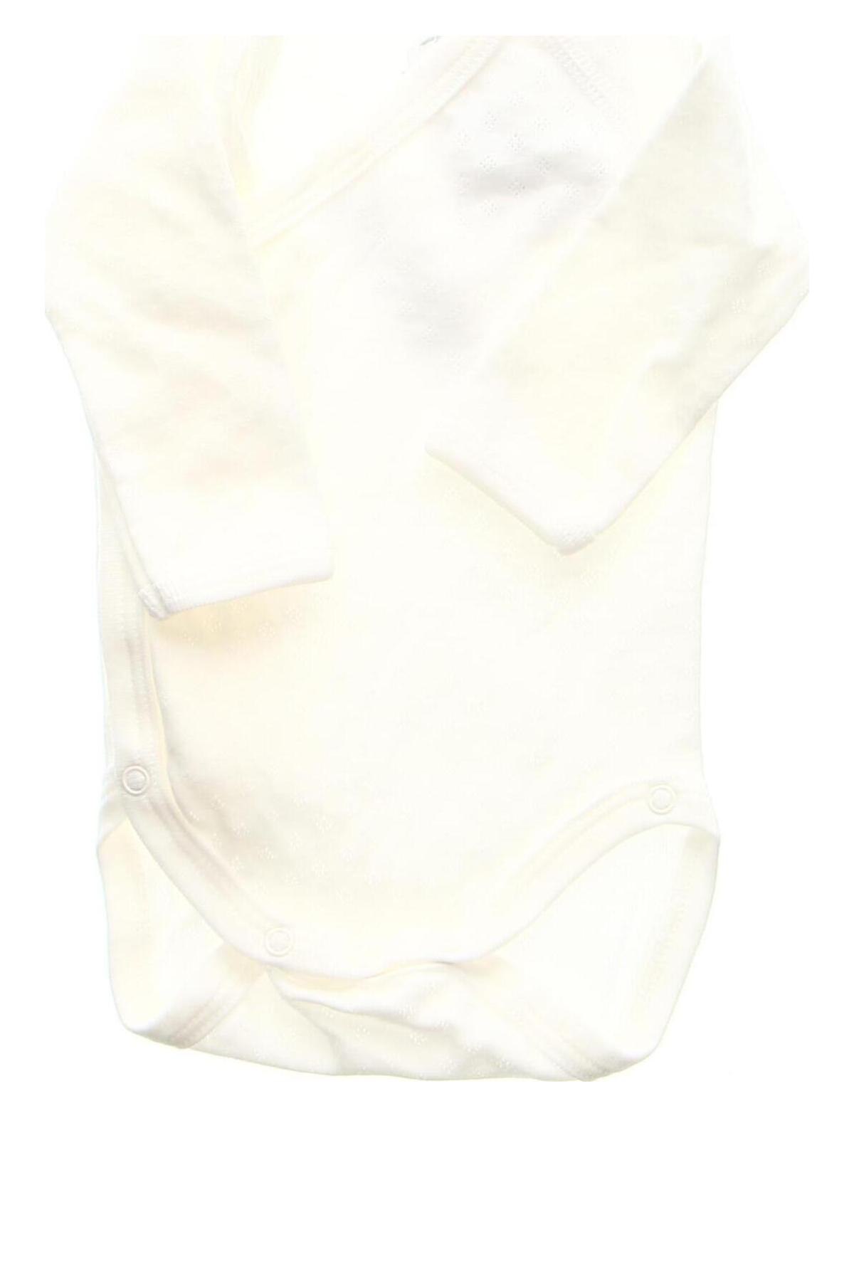 Παιδικό κορμάκι Petit Bateau, Μέγεθος 1-2m/ 50-56 εκ., Χρώμα Λευκό, Τιμή 7,05 €