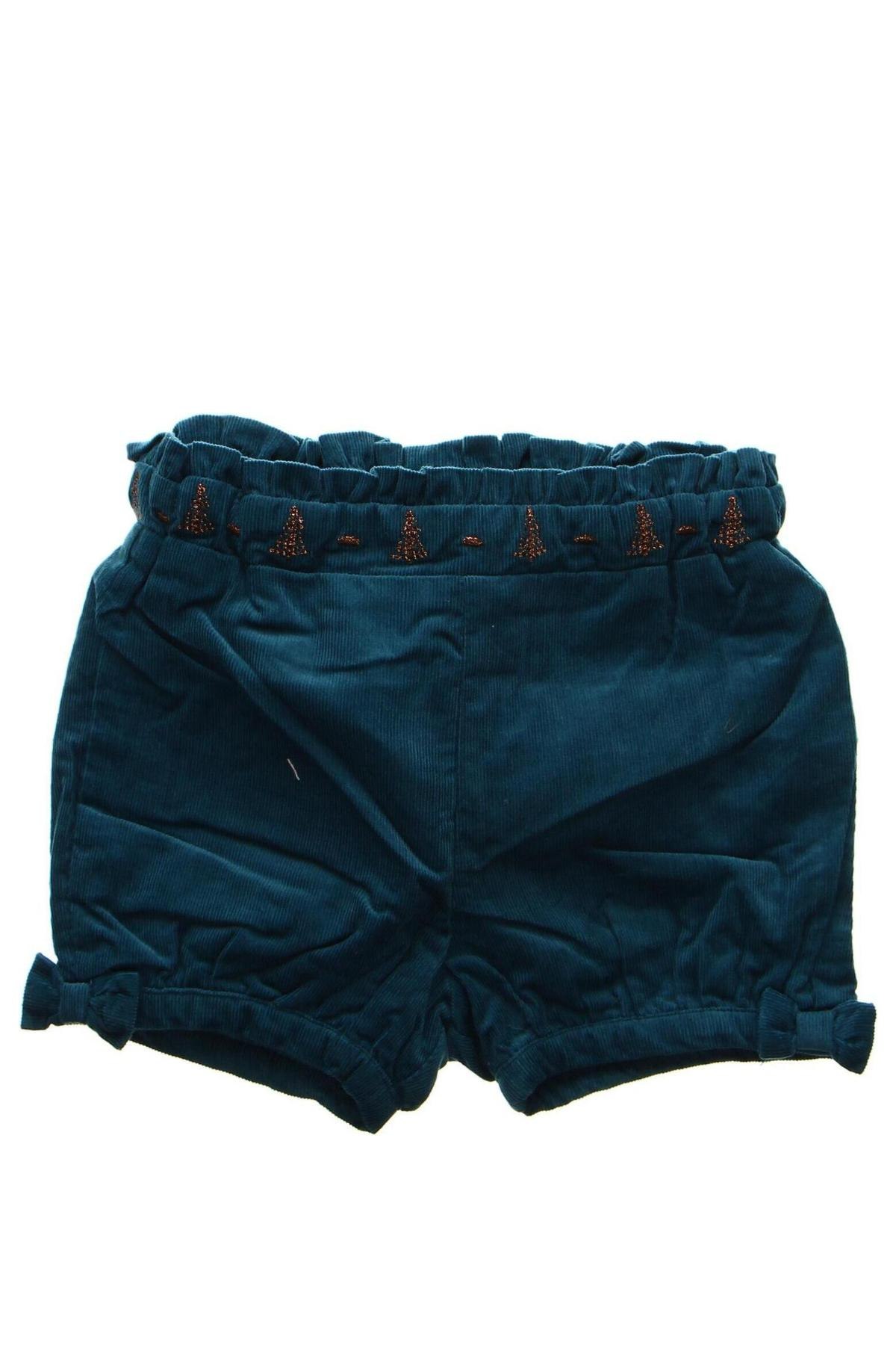 Pantaloni scurți pentru copii Du Pareil Au Meme, Mărime 6-9m/ 68-74 cm, Culoare Albastru, Preț 30,79 Lei