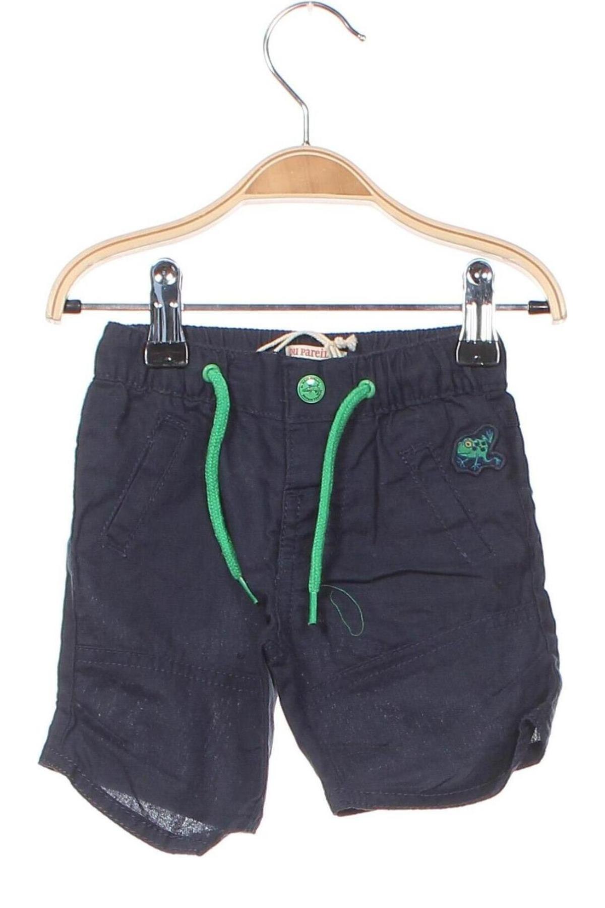 Dětské krátké kalhoty  Du Pareil Au Meme, Velikost 6-9m/ 68-74 cm, Barva Modrá, Cena  146,00 Kč