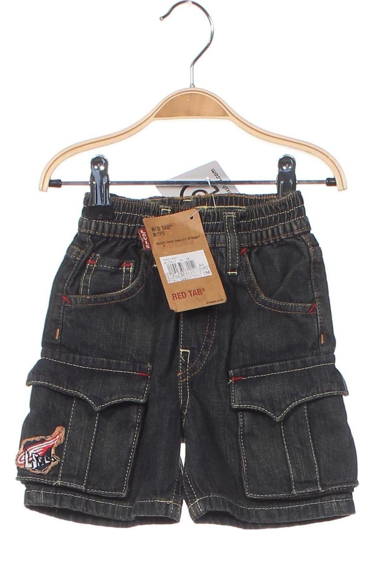 Детски къс панталон Levi's, Размер 2-3m/ 56-62 см, Цвят Син, Цена 46,20 лв.