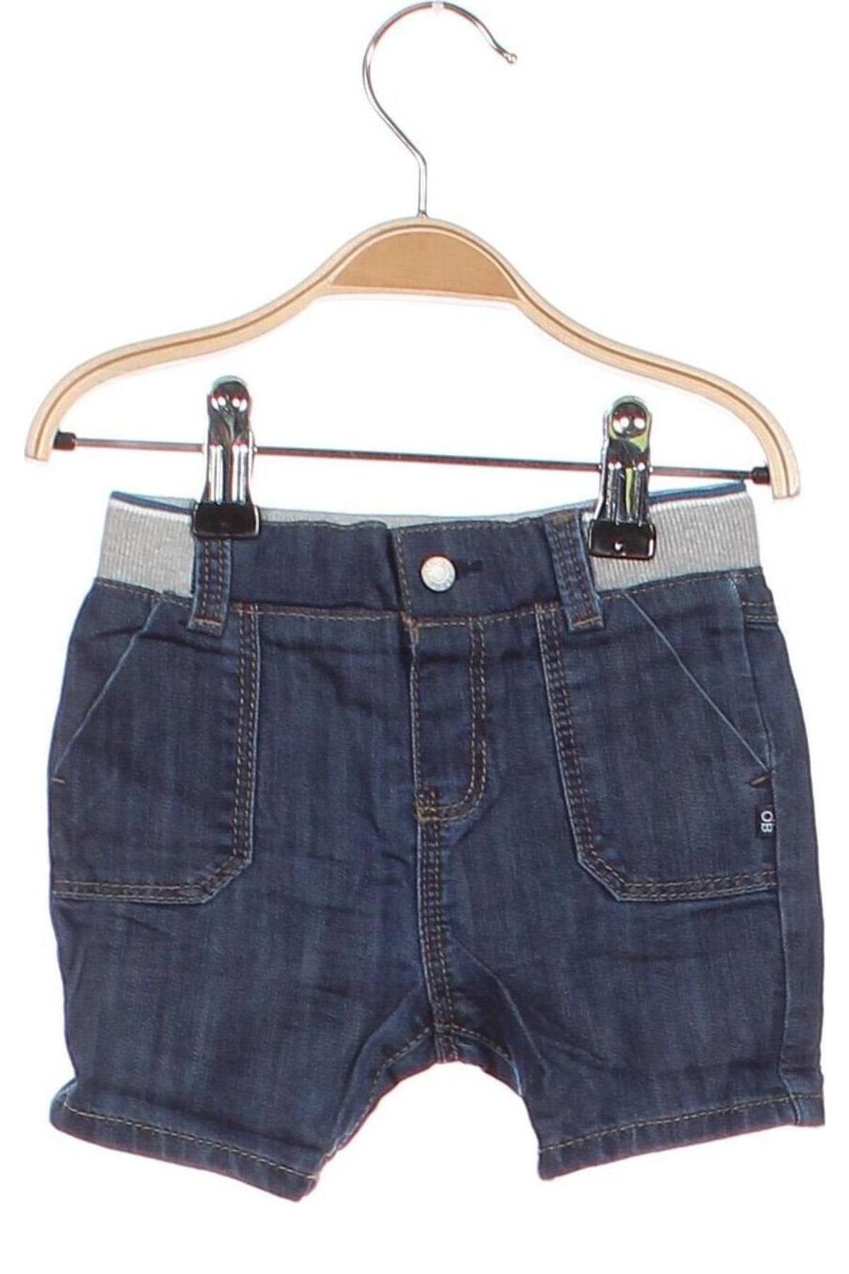 Детски къс панталон Obaibi, Размер 6-9m/ 68-74 см, Цвят Син, Цена 9,00 лв.