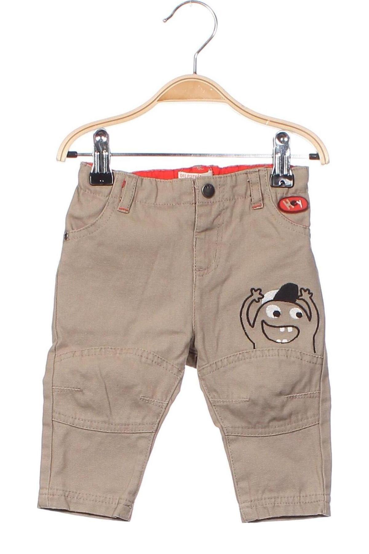 Pantaloni pentru copii Du Pareil Au Meme, Mărime 3-6m/ 62-68 cm, Culoare Bej, Preț 31,05 Lei