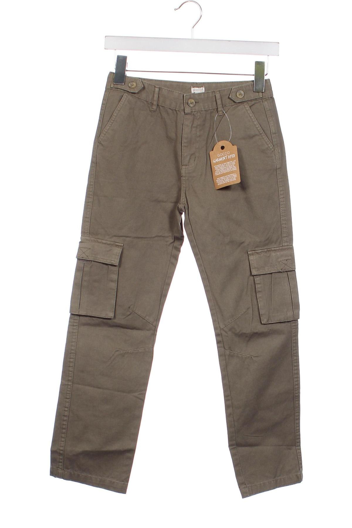 Детски панталон Gocco, Размер 9-10y/ 140-146 см, Цвят Зелен, Цена 49,00 лв.