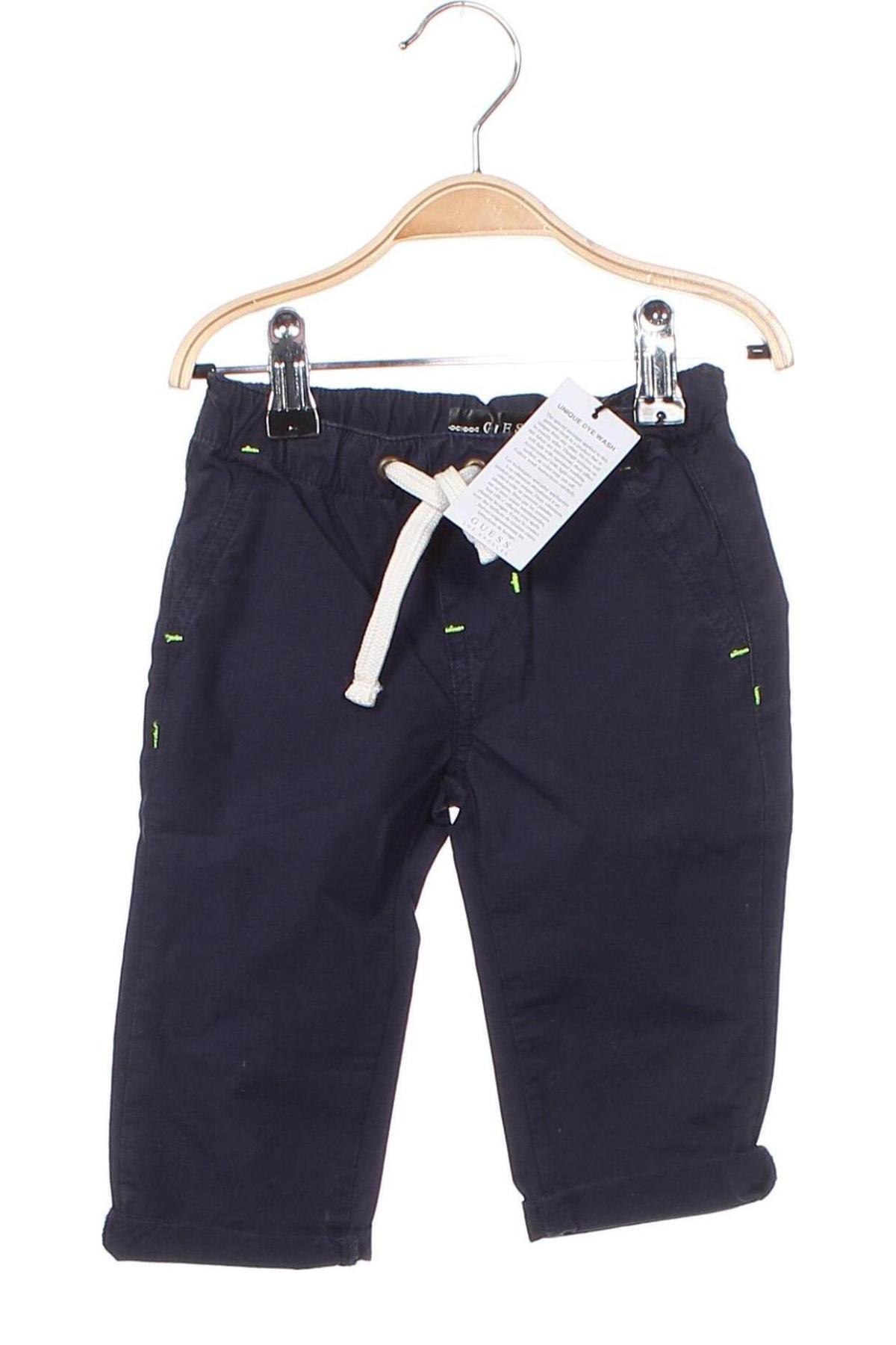Pantaloni pentru copii Guess, Mărime 18-24m/ 86-98 cm, Culoare Albastru, Preț 143,44 Lei