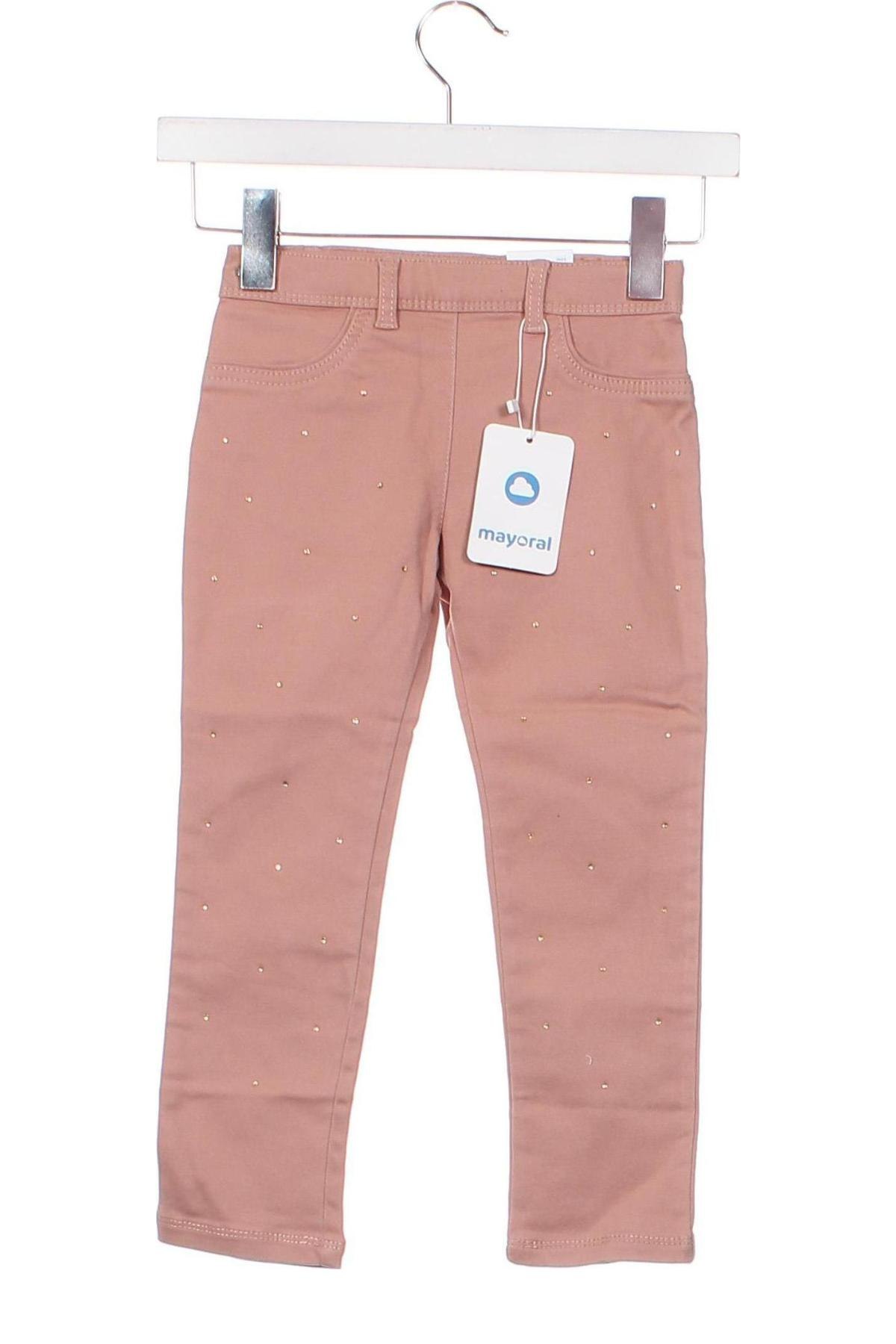 Pantaloni pentru copii Mayoral, Mărime 3-4y/ 104-110 cm, Culoare Roz, Preț 85,39 Lei