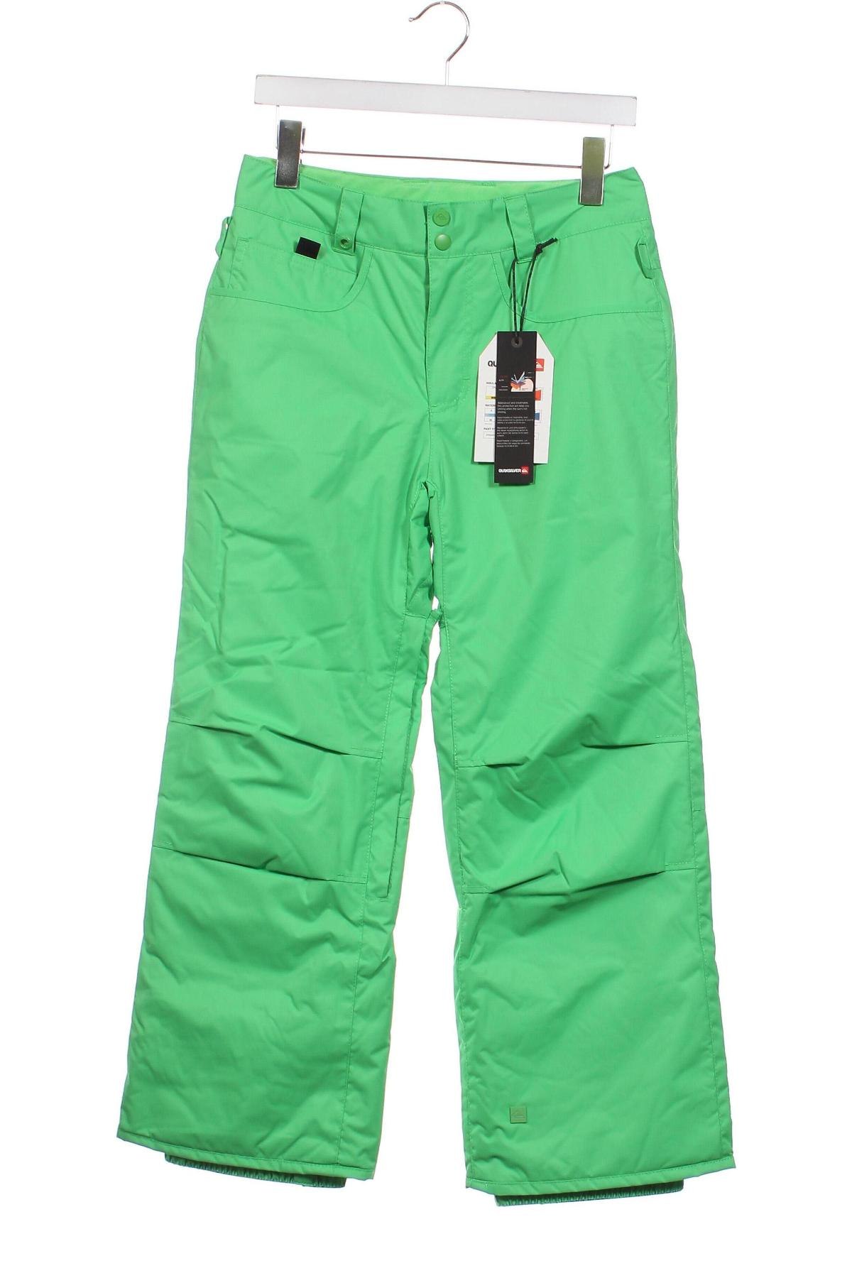Pantaloni pentru copii pentru sporturi de iarnă Quiksilver, Mărime 11-12y/ 152-158 cm, Culoare Verde, Preț 523,68 Lei