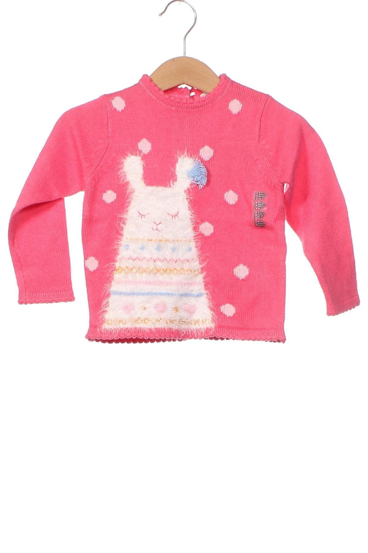 Детски пуловер Grain De Ble, Размер 12-18m/ 80-86 см, Цвят Розов, Цена 14,70 лв.