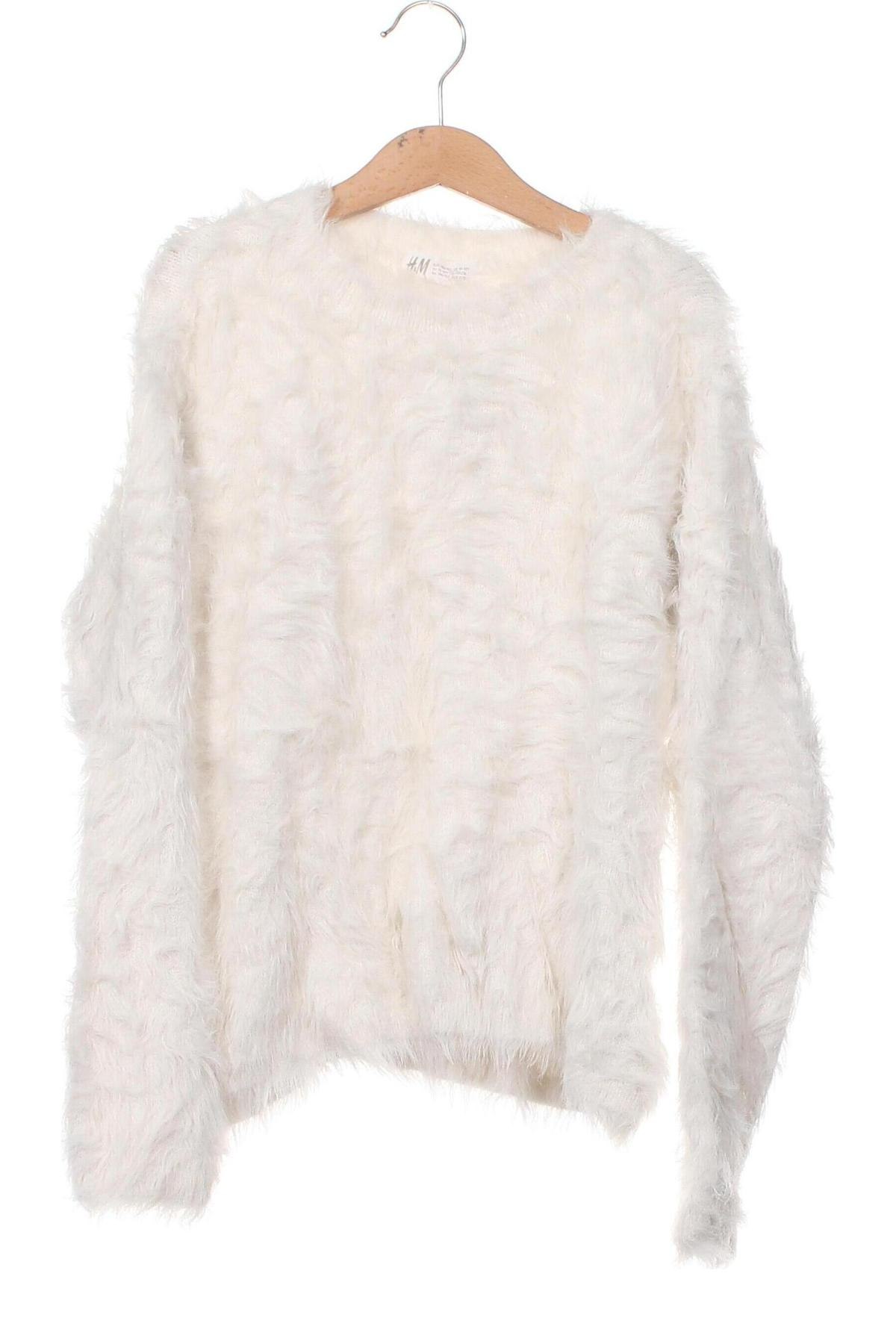 Детски пуловер H&M, Размер 10-11y/ 146-152 см, Цвят Екрю, Цена 8,40 лв.