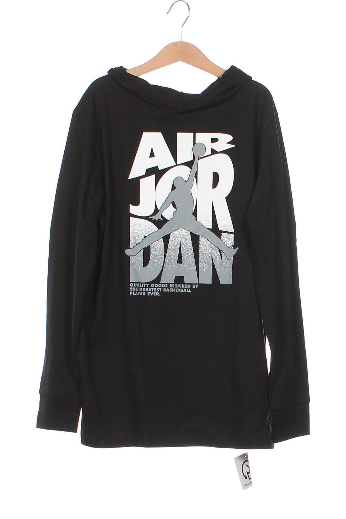 Kinder Sweatshirts Air Jordan Nike, Größe 10-11y/ 146-152 cm, Farbe Schwarz, Preis 43,38 €