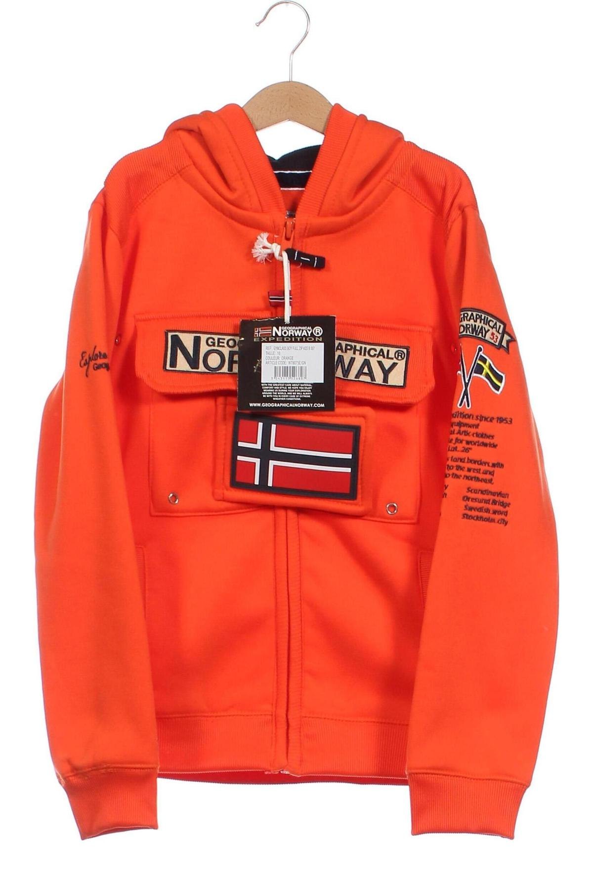 Gyerek sweatshirt Geographical Norway, Méret 9-10y / 140-146 cm, Szín Narancssárga
, Ár 11 190 Ft