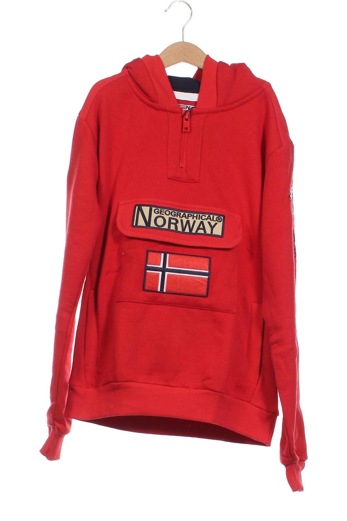 Παιδικό φούτερ Geographical Norway, Μέγεθος 13-14y/ 164-168 εκ., Χρώμα Κόκκινο, Τιμή 25,69 €
