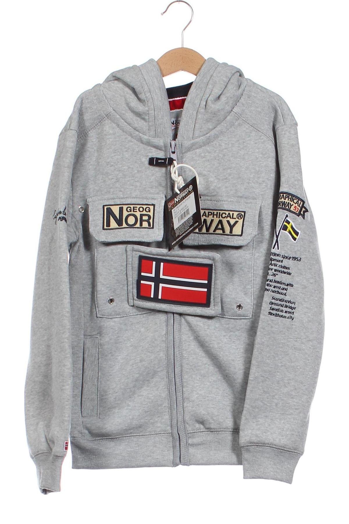 Detská mikina  Geographical Norway, Veľkosť 9-10y/ 140-146 cm, Farba Sivá, Cena  40,72 €