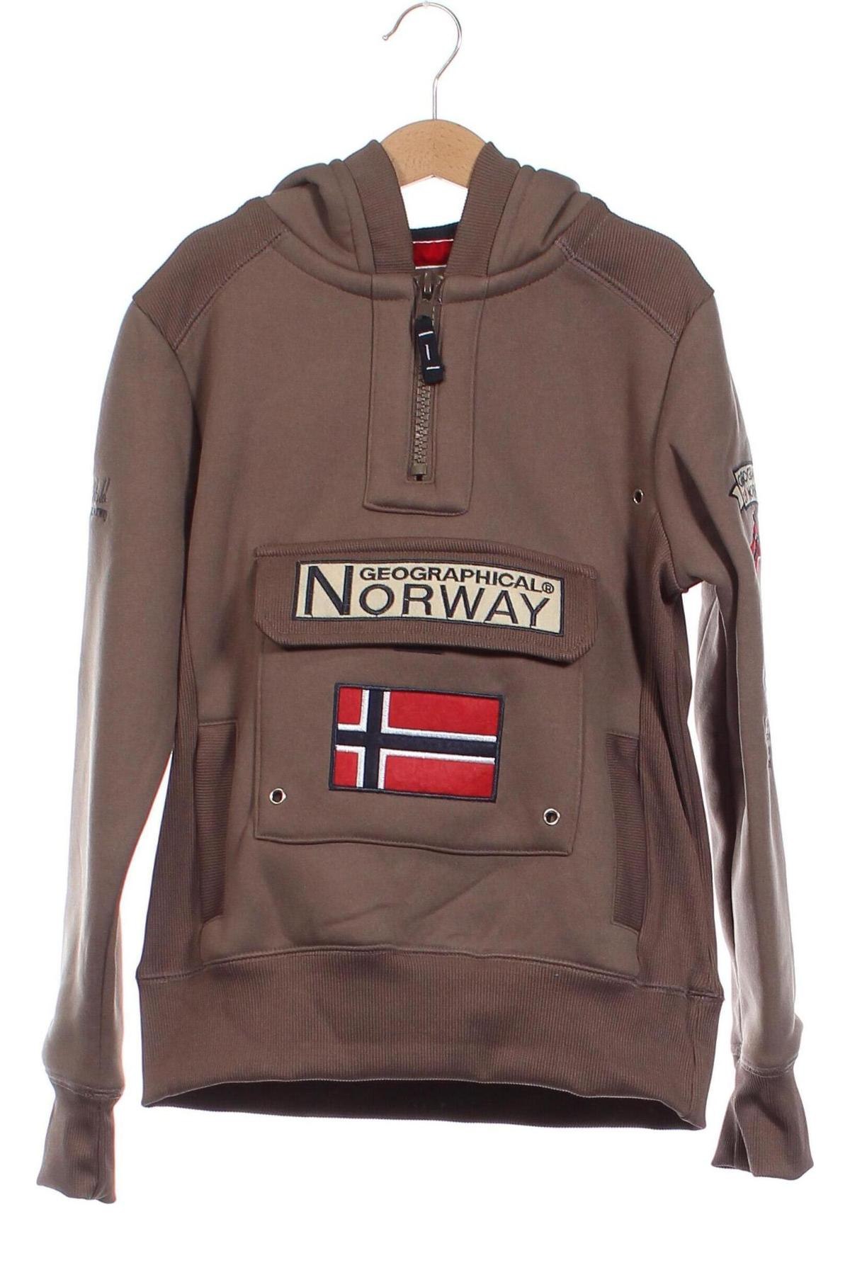Παιδικό φούτερ Geographical Norway, Μέγεθος 13-14y/ 164-168 εκ., Χρώμα Καφέ, Τιμή 29,60 €