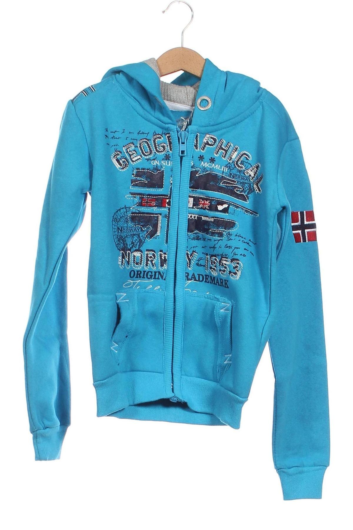 Gyerek sweatshirt Geographical Norway, Méret 9-10y / 140-146 cm, Szín Kék, Ár 16 702 Ft