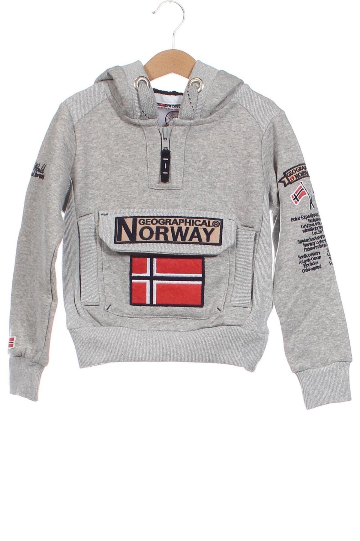 Hanorac pentru copii Geographical Norway, Mărime 7-8y/ 128-134 cm, Culoare Gri, Preț 156,32 Lei