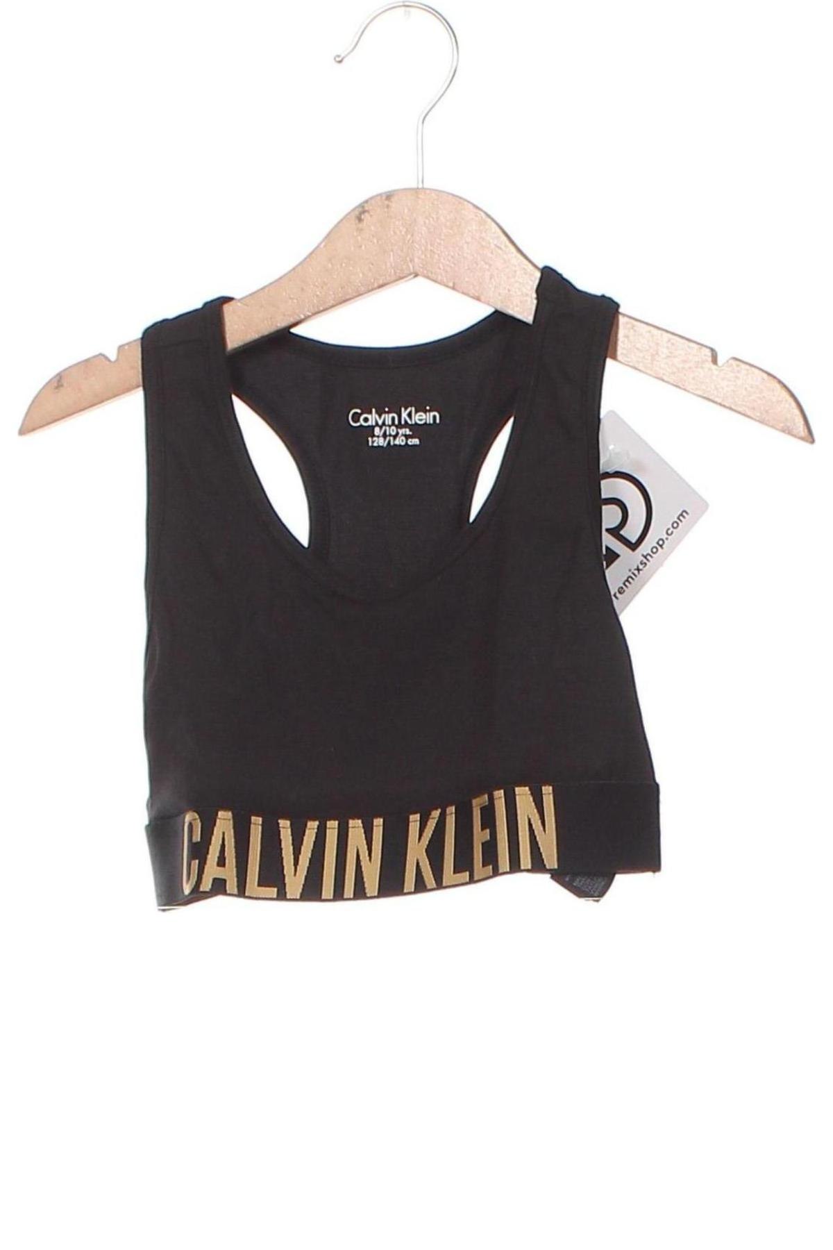 Детско бельо Calvin Klein, Размер 8-9y/ 134-140 см, Цвят Черен, Цена 33,63 лв.