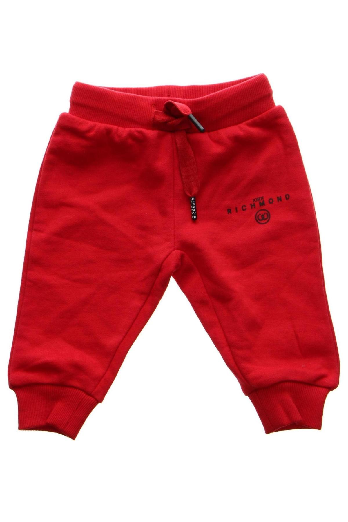 Pantaloni de trening, pentru copii John Richmond, Mărime 3-6m/ 62-68 cm, Culoare Roșu, Preț 51,95 Lei