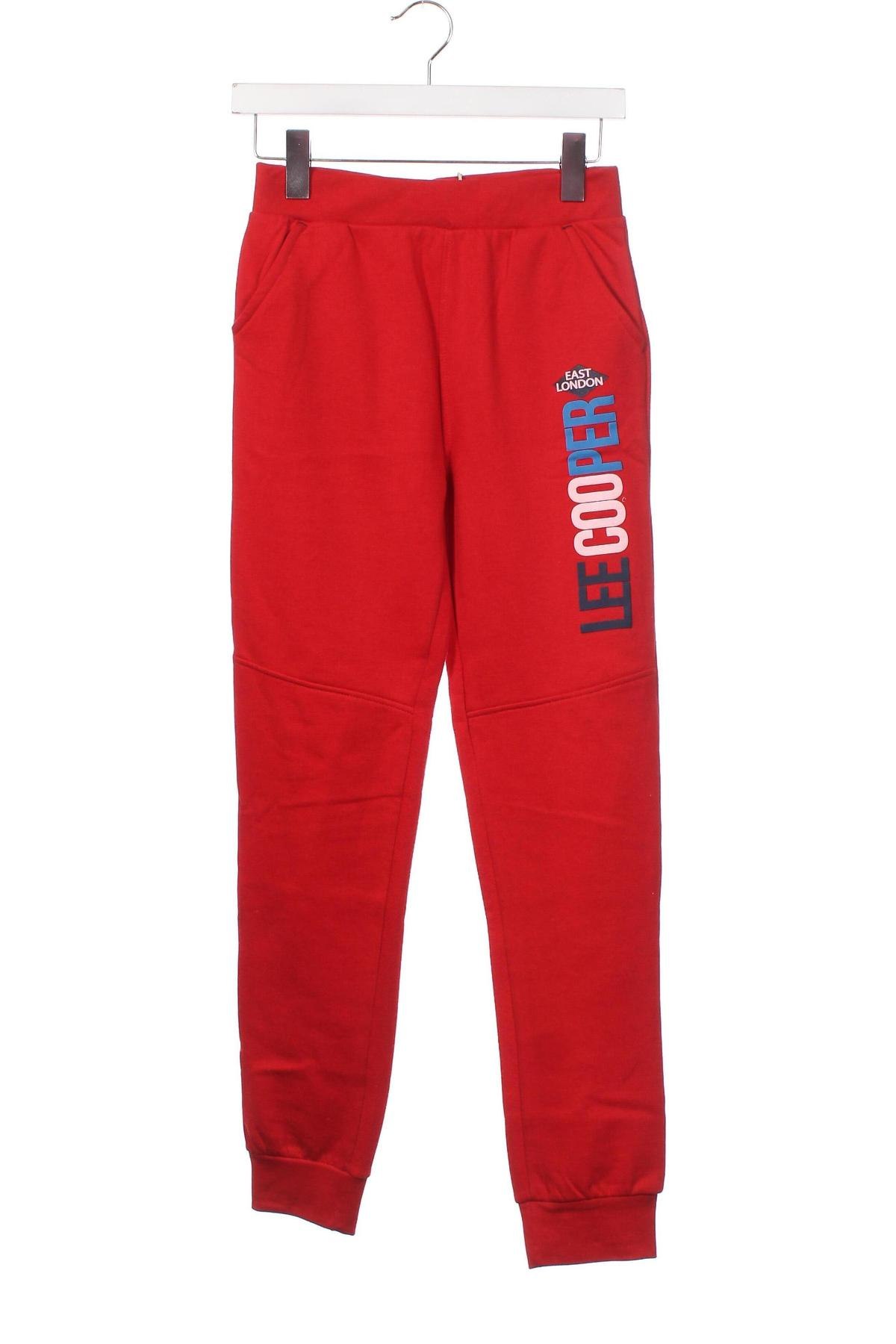 Pantaloni de trening, pentru copii Lee Cooper, Mărime 13-14y/ 164-168 cm, Culoare Roșu, Preț 155,26 Lei