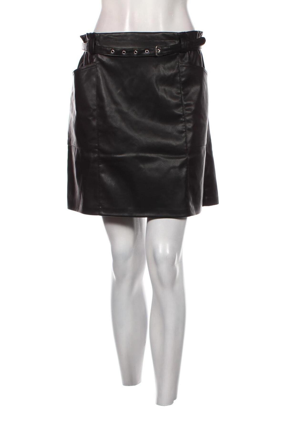 Δερμάτινη φούστα ONLY, Μέγεθος XL, Χρώμα Μαύρο, Τιμή 5,01 €