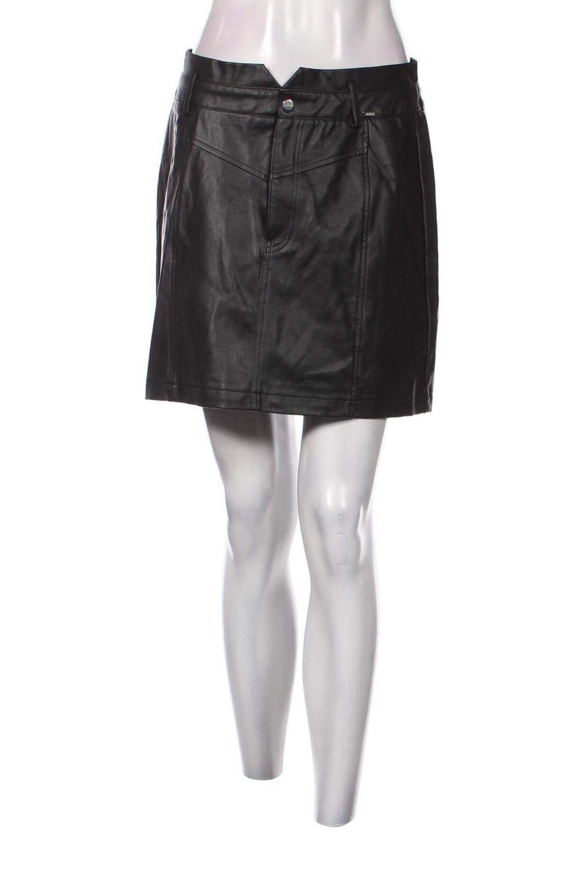 Δερμάτινη φούστα Diverse, Μέγεθος L, Χρώμα Μαύρο, Τιμή 5,45 €