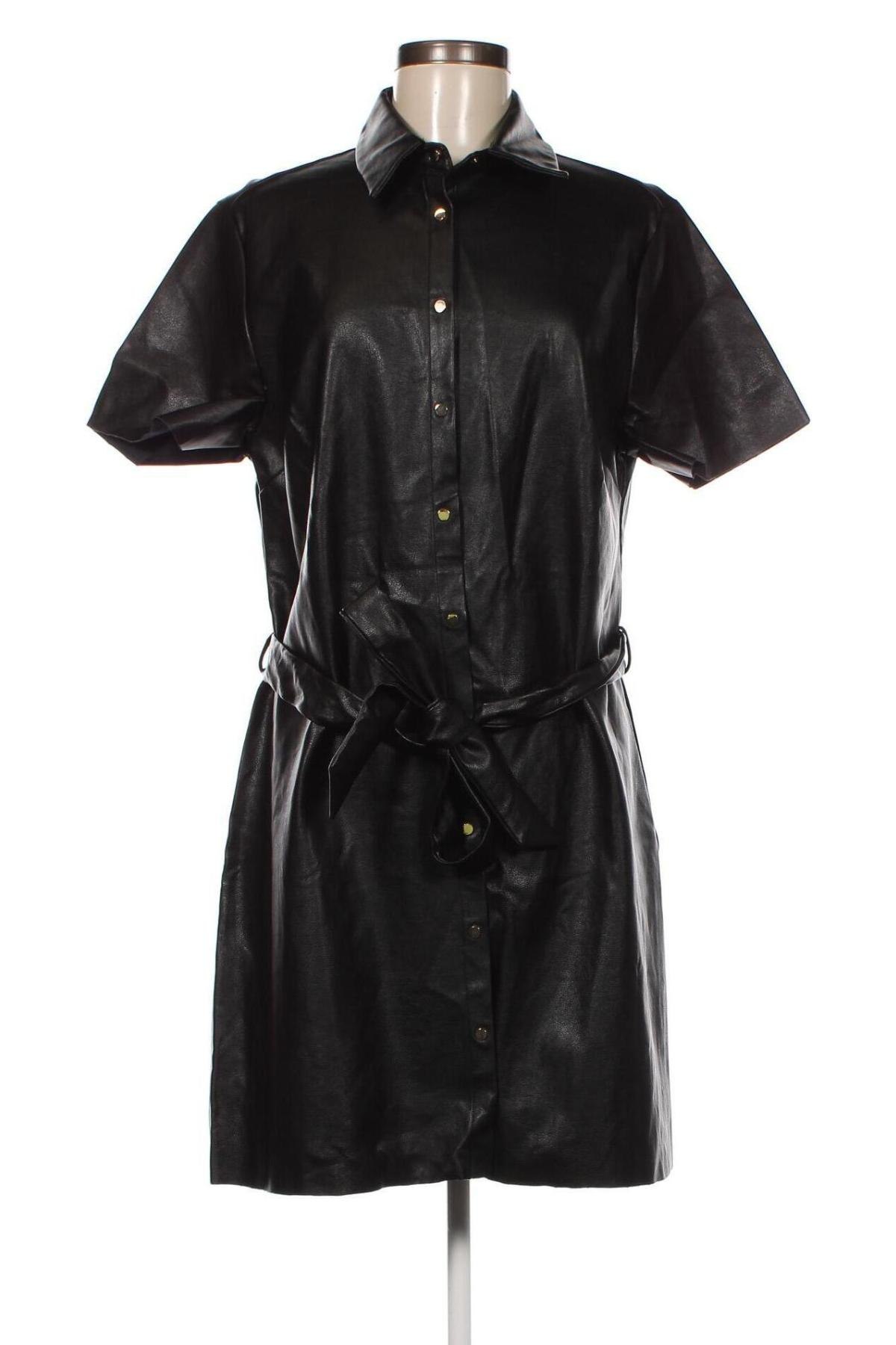 Кожена рокля Lili Sidonio, Размер L, Цвят Черен, Цена 102,00 лв.