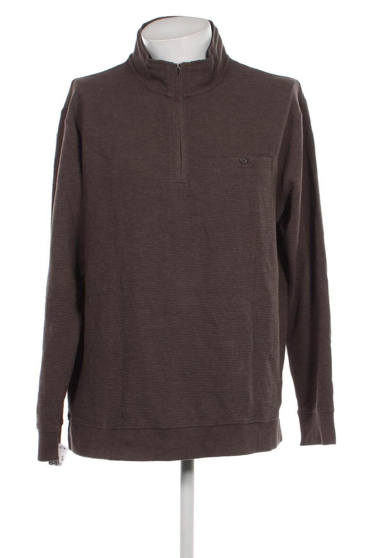 Ανδρική μπλούζα Dressmann, Μέγεθος 3XL, Χρώμα Καφέ, Τιμή 11,26 €