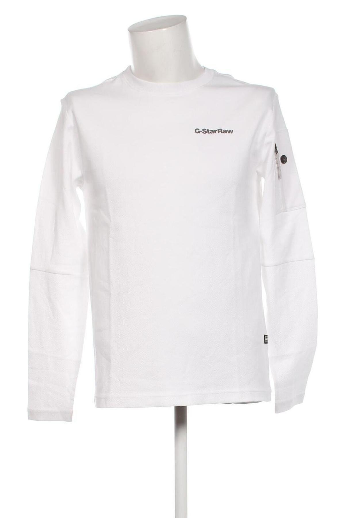 Ανδρική μπλούζα G-Star Raw, Μέγεθος M, Χρώμα Λευκό, Τιμή 63,79 €