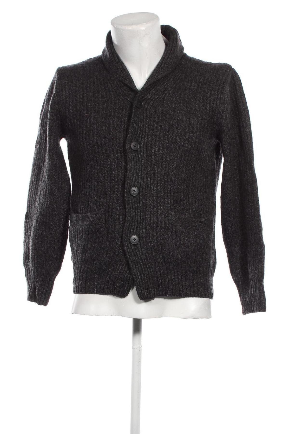 Jachetă tricotată de bărbați H&M, Mărime L, Culoare Gri, Preț 45,79 Lei