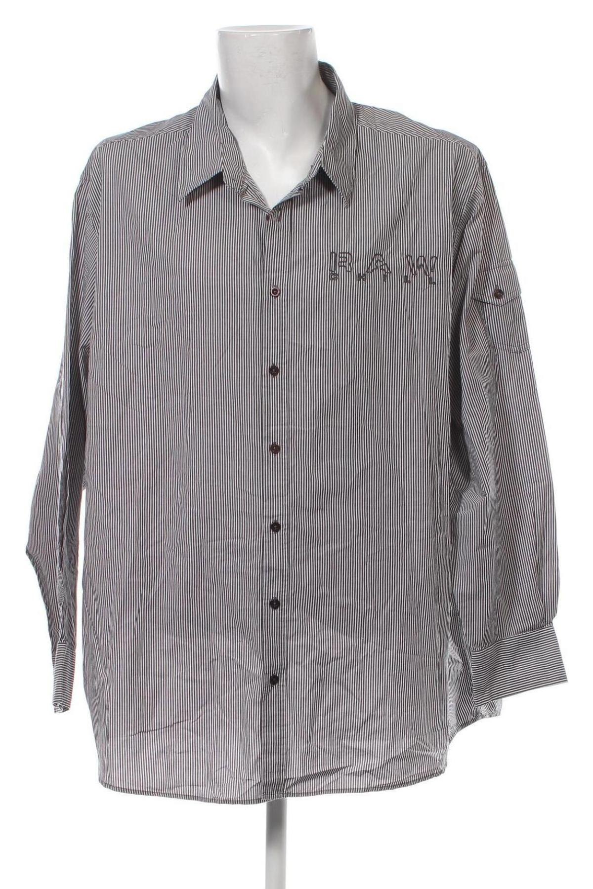Ανδρικό πουκάμισο, Μέγεθος 4XL, Χρώμα Γκρί, Τιμή 13,10 €